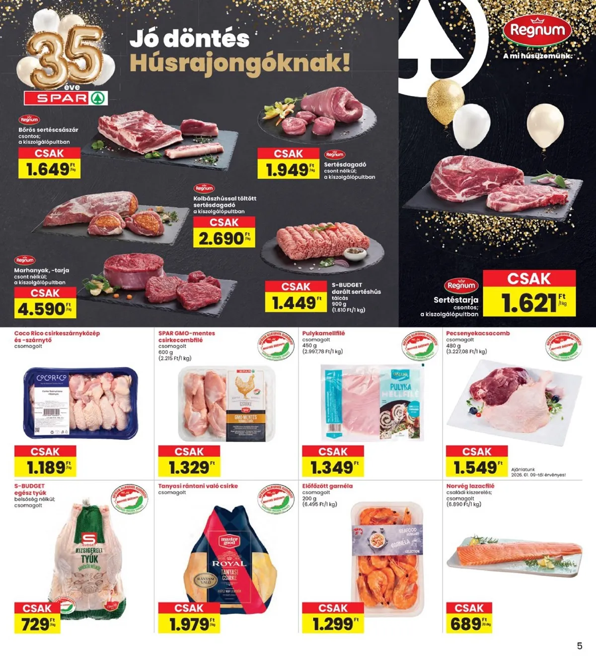 Interspar akciós újság 01.08–01.14 – 5. oldal