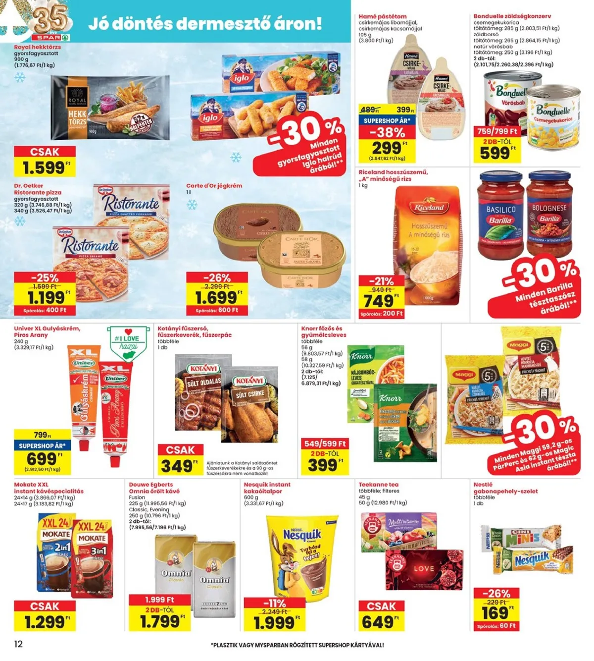 Interspar akciós újság 01.15–01.21 – 12. oldal