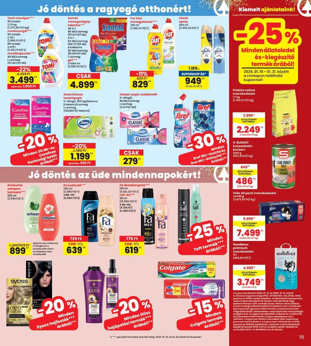 Interspar akciós újság 01.15–01.21 – 15. oldal