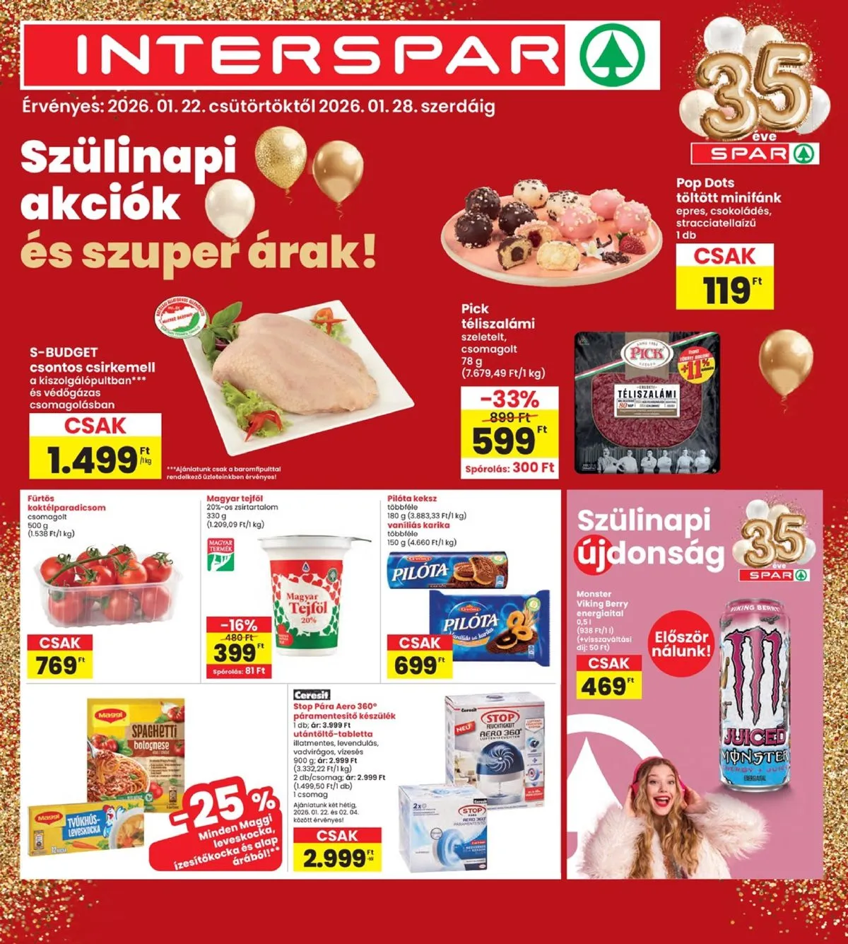 Interspar akciós újság 01.22–01.28