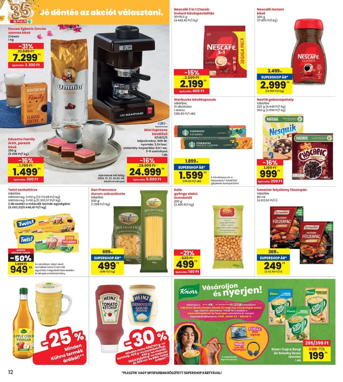 Interspar akciós újság 01.22–01.28 – 12. oldal