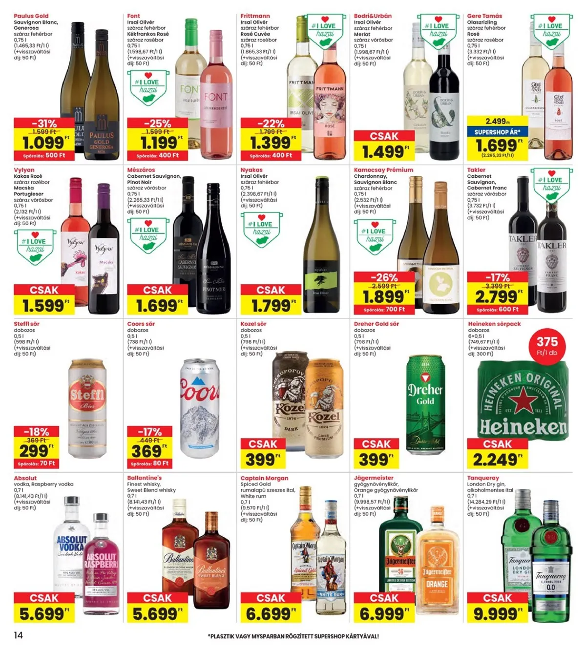 Interspar akciós újság 01.22–01.28 – 14. oldal