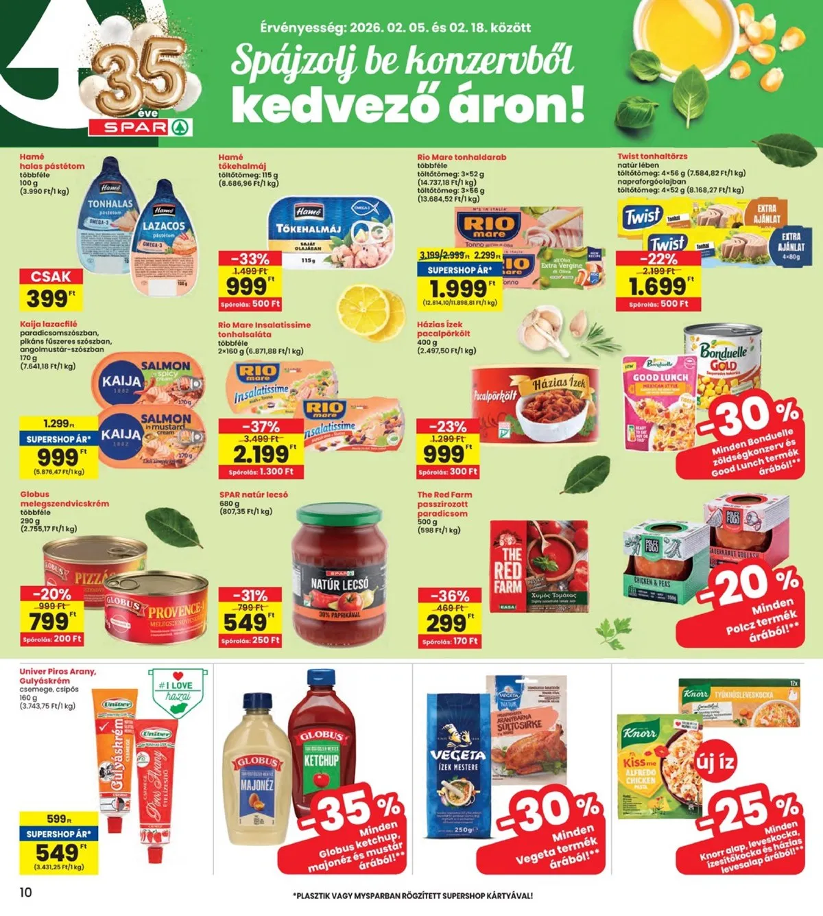 Interspar akciós újság 02.05–02.11 – 10. oldal