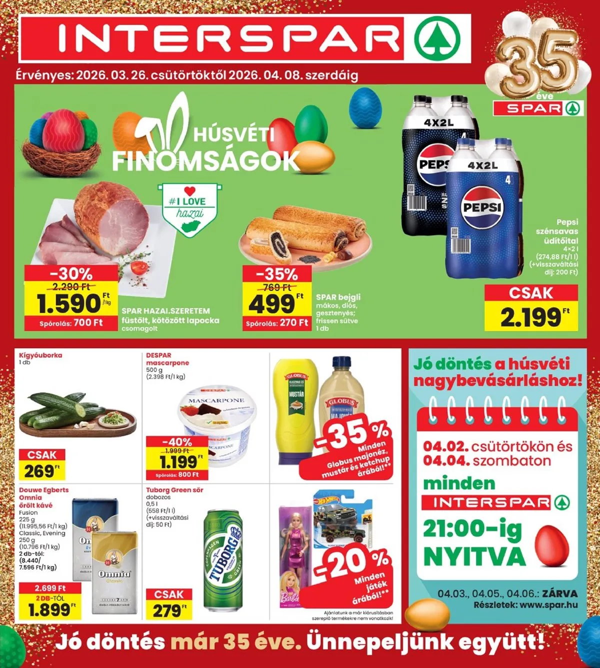 Interspar akciós újság 03.26–04.08