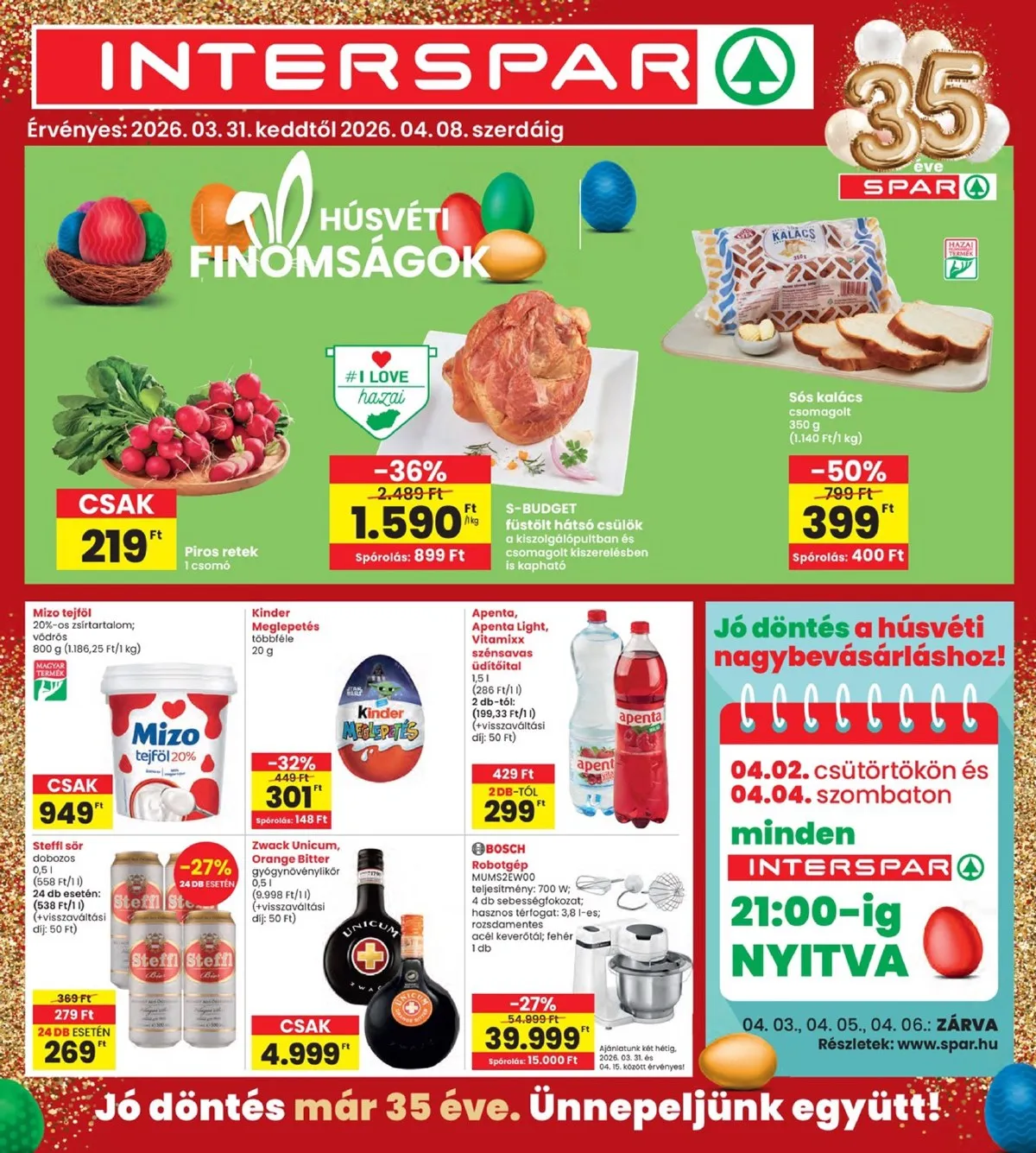 Interspar akciós újság 03.31–04.08