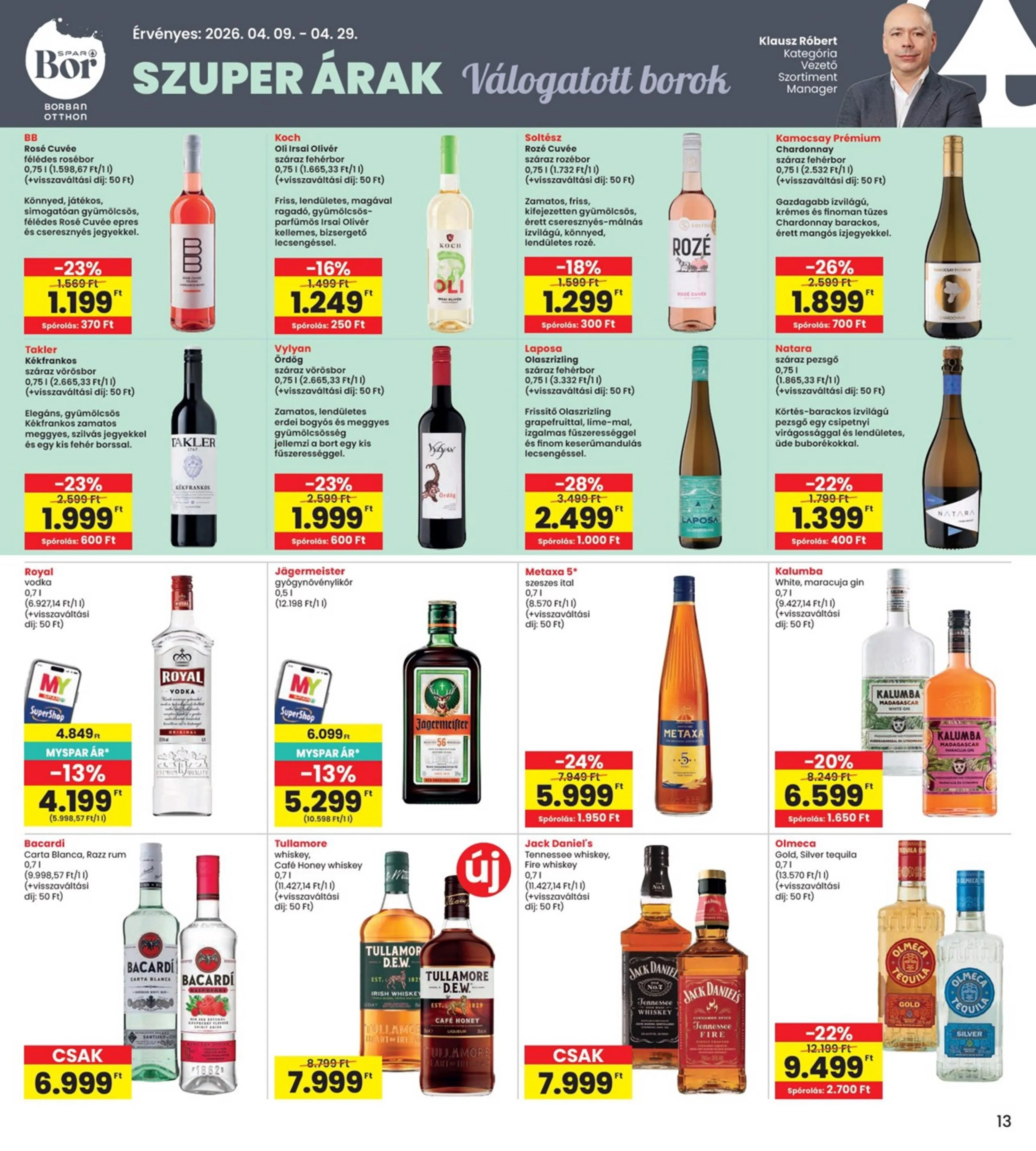 Interspar akciós újság 04.09–04.15 – 13. oldal