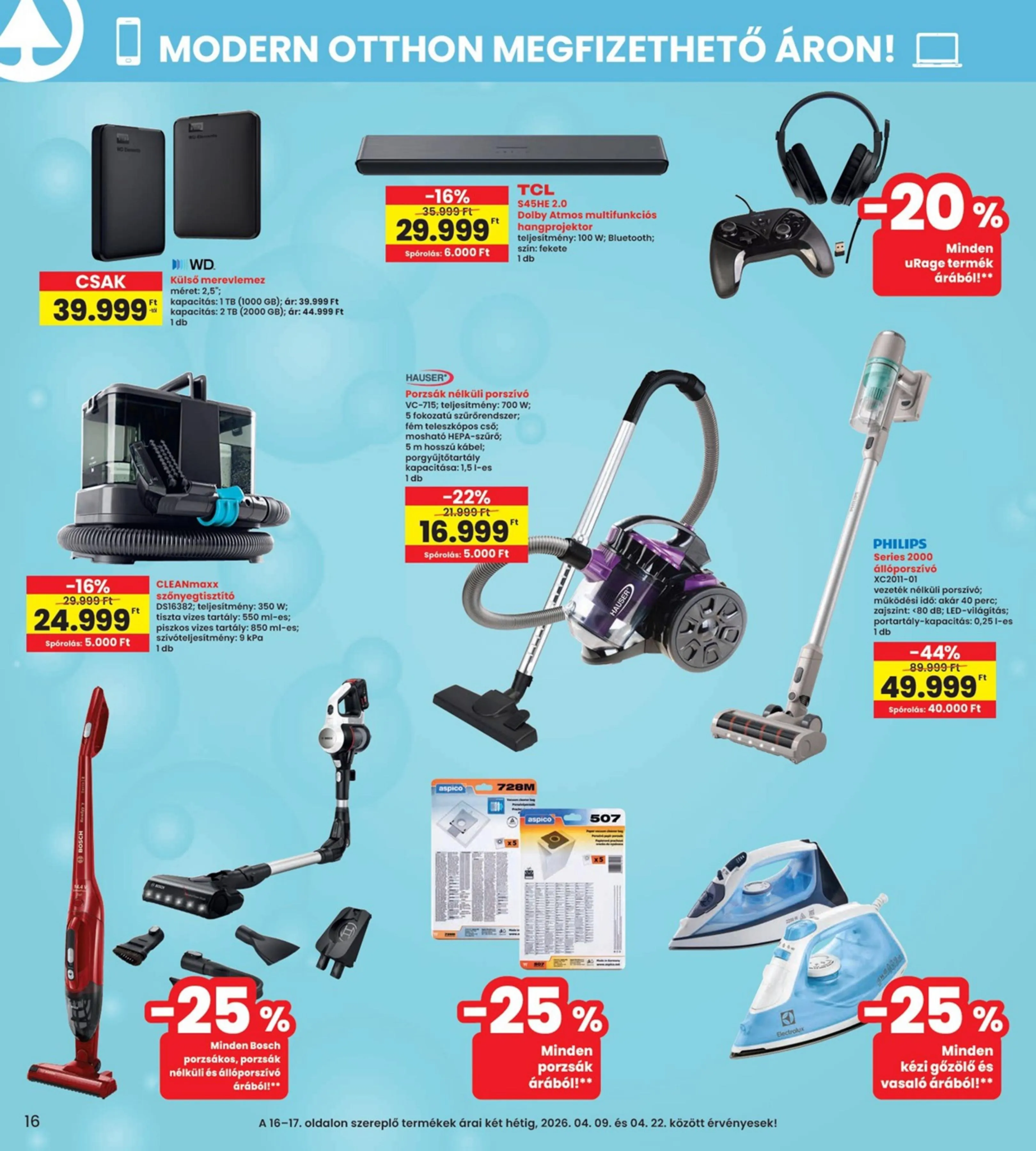 Interspar akciós újság 04.09–04.15 – 16. oldal