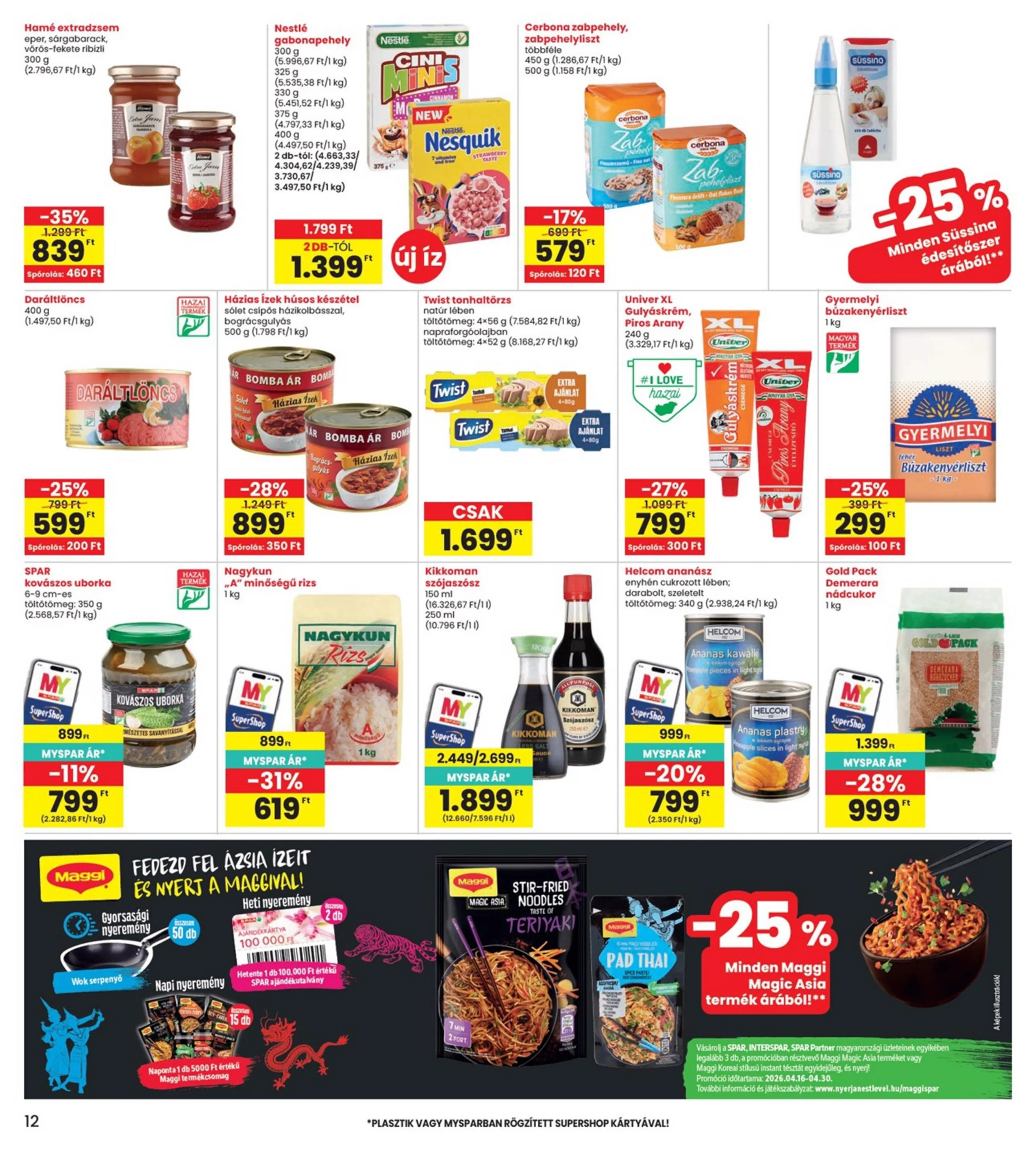 Interspar akciós újság 04.16–04.22 – 12. oldal