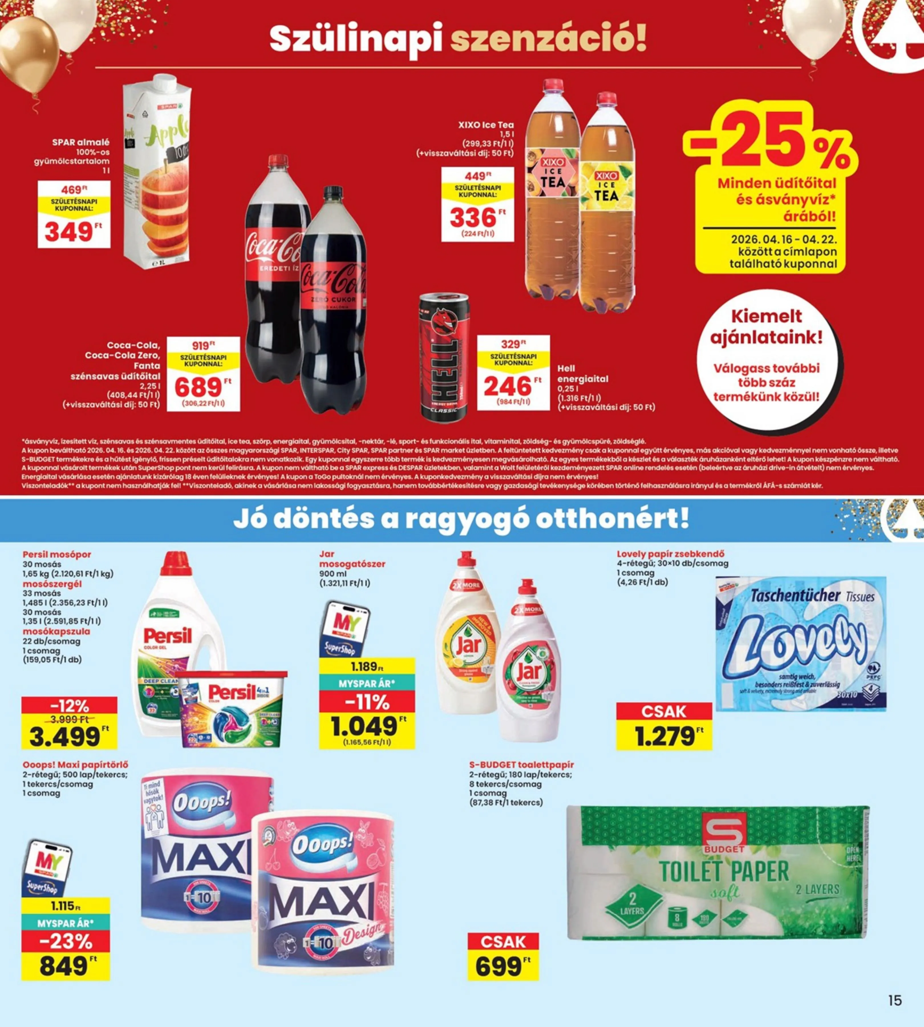 Interspar akciós újság 04.16–04.22 – 15. oldal
