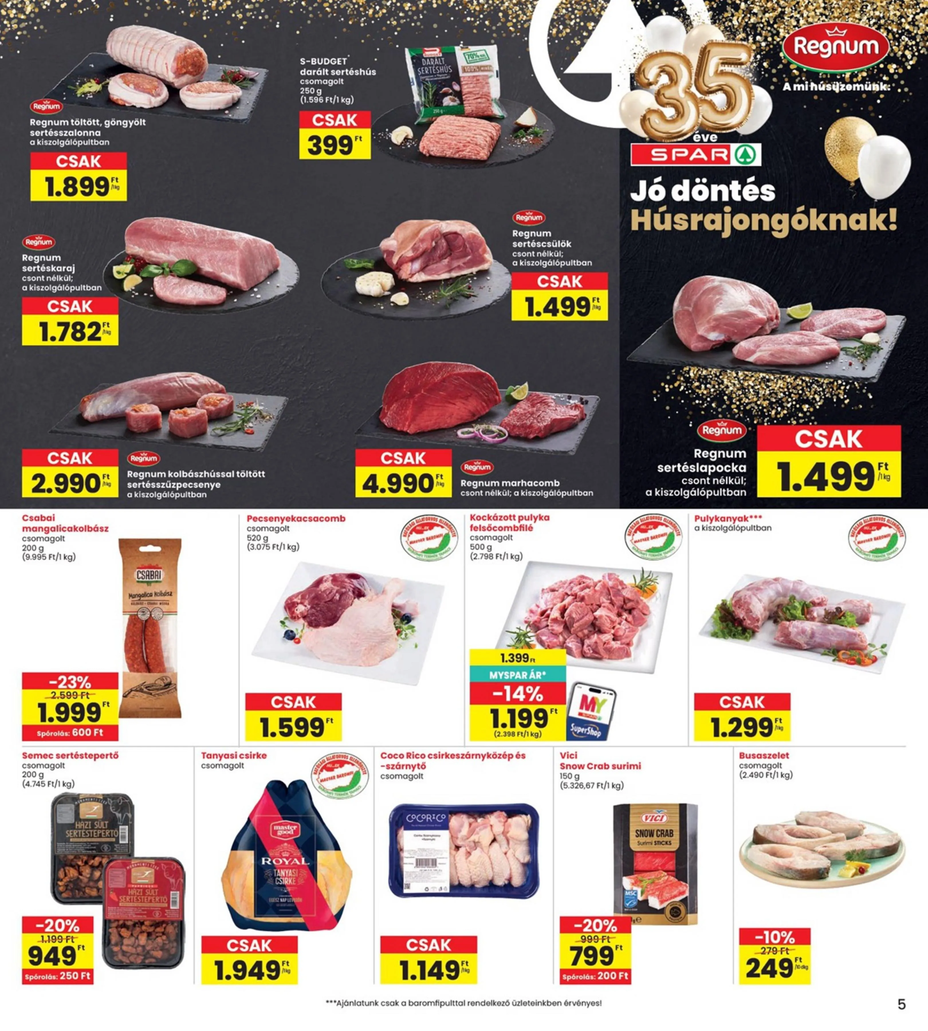 Interspar akciós újság 04.16–04.22 – 5. oldal