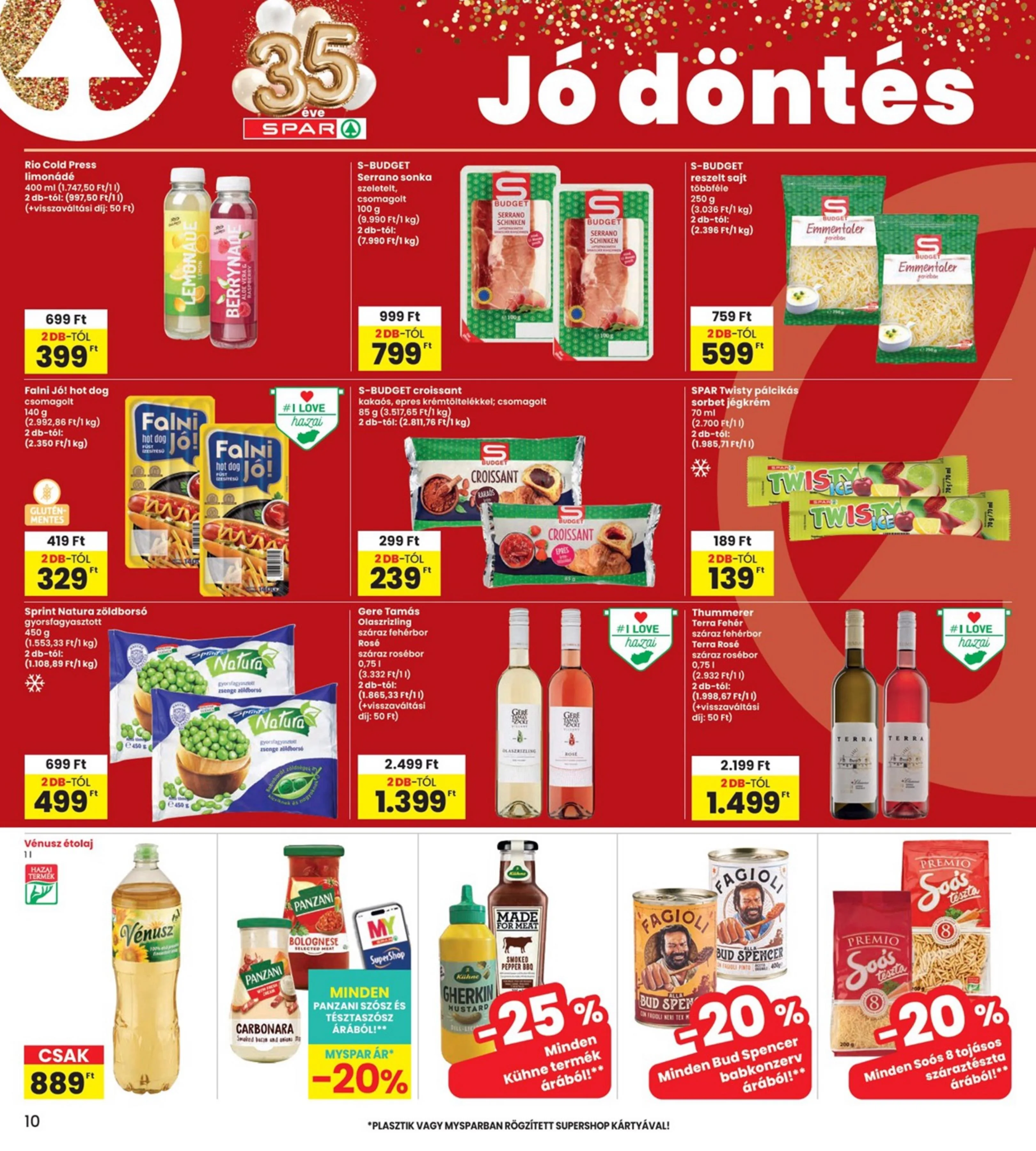 Interspar akciós újság 07.09–07.15 – 10. oldal