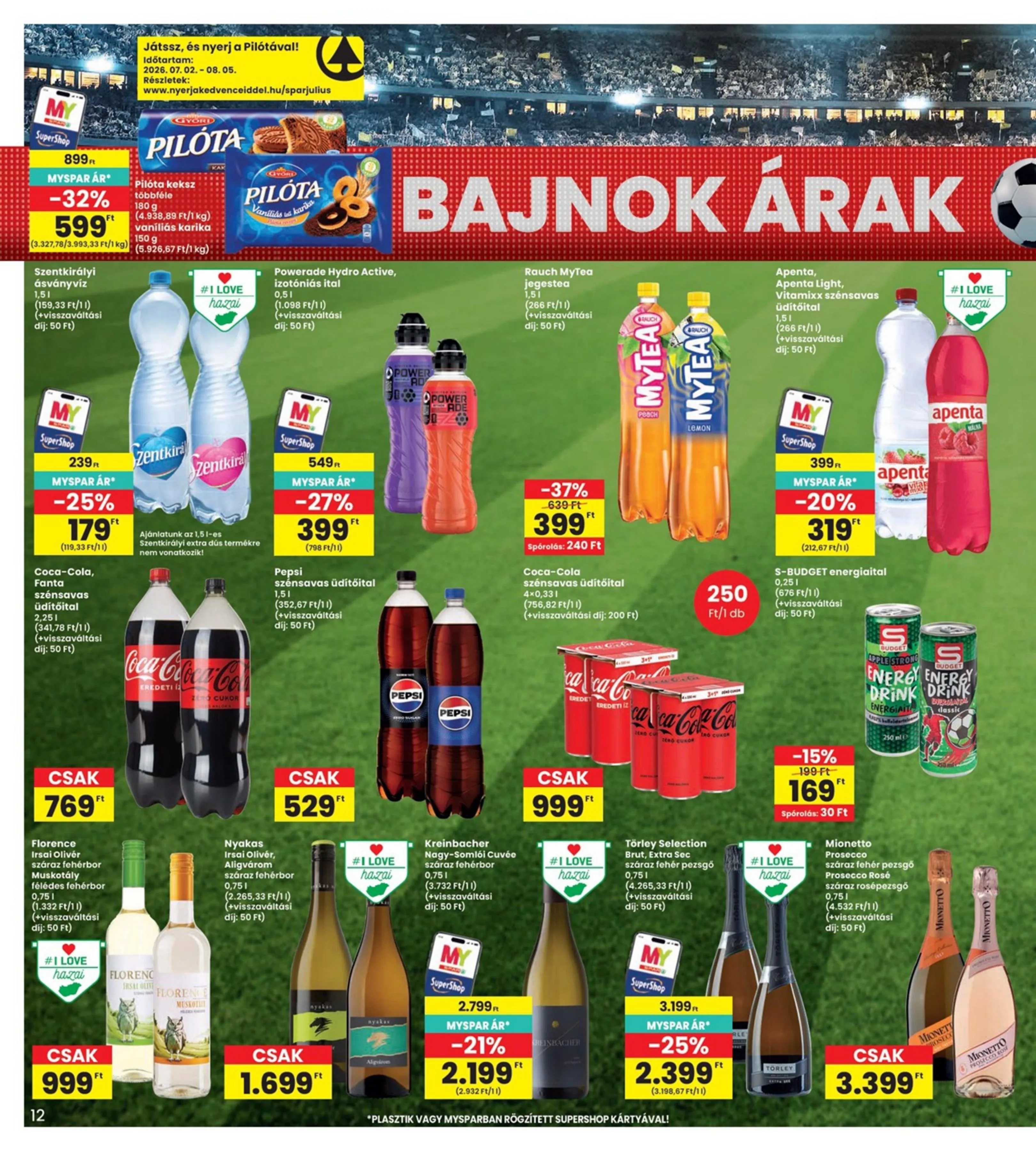 Interspar akciós újság 07.09–07.15 – 12. oldal