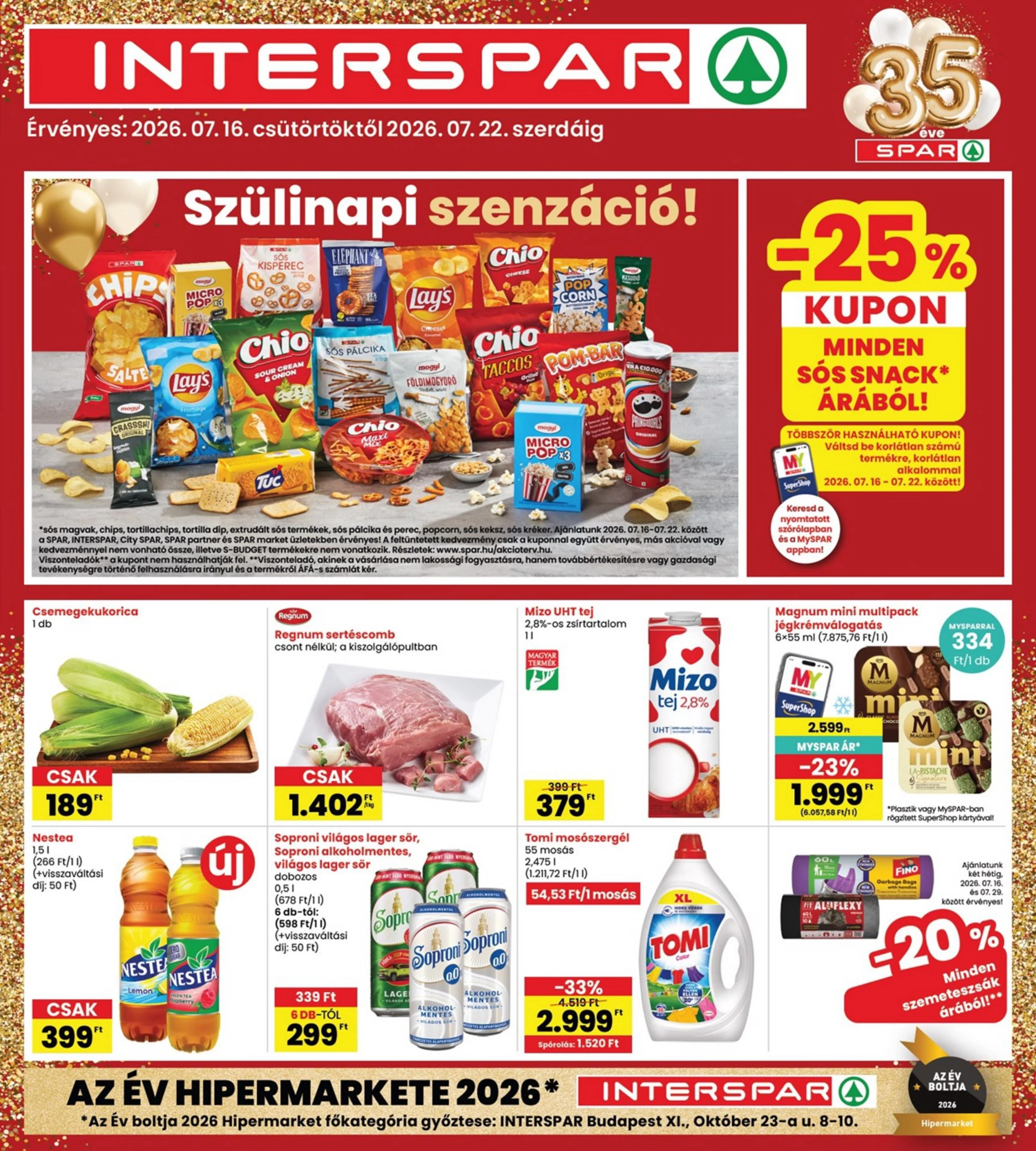 Interspar akciós újság 07.16–07.22