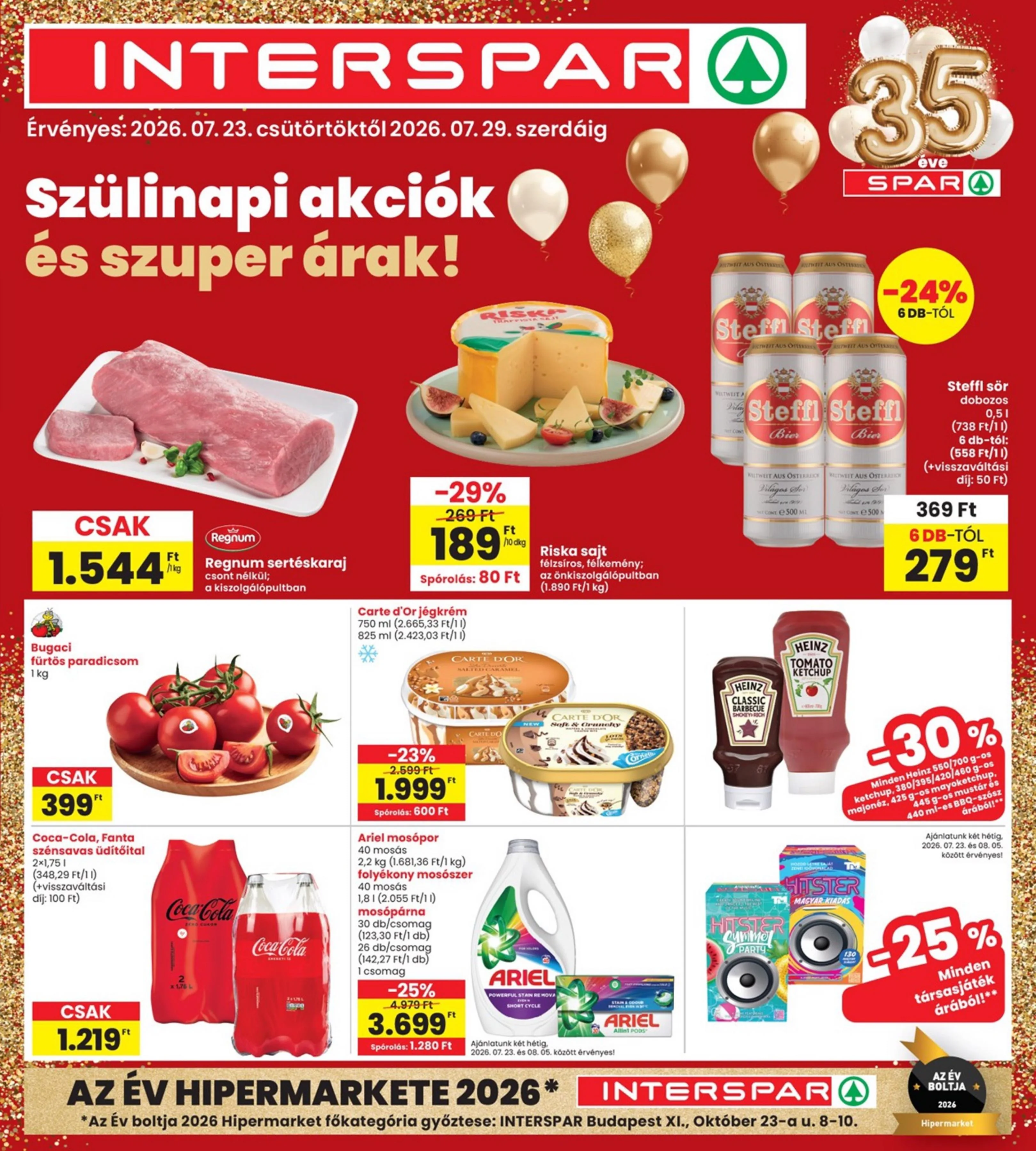 Interspar akciós újság 07.23–07.29