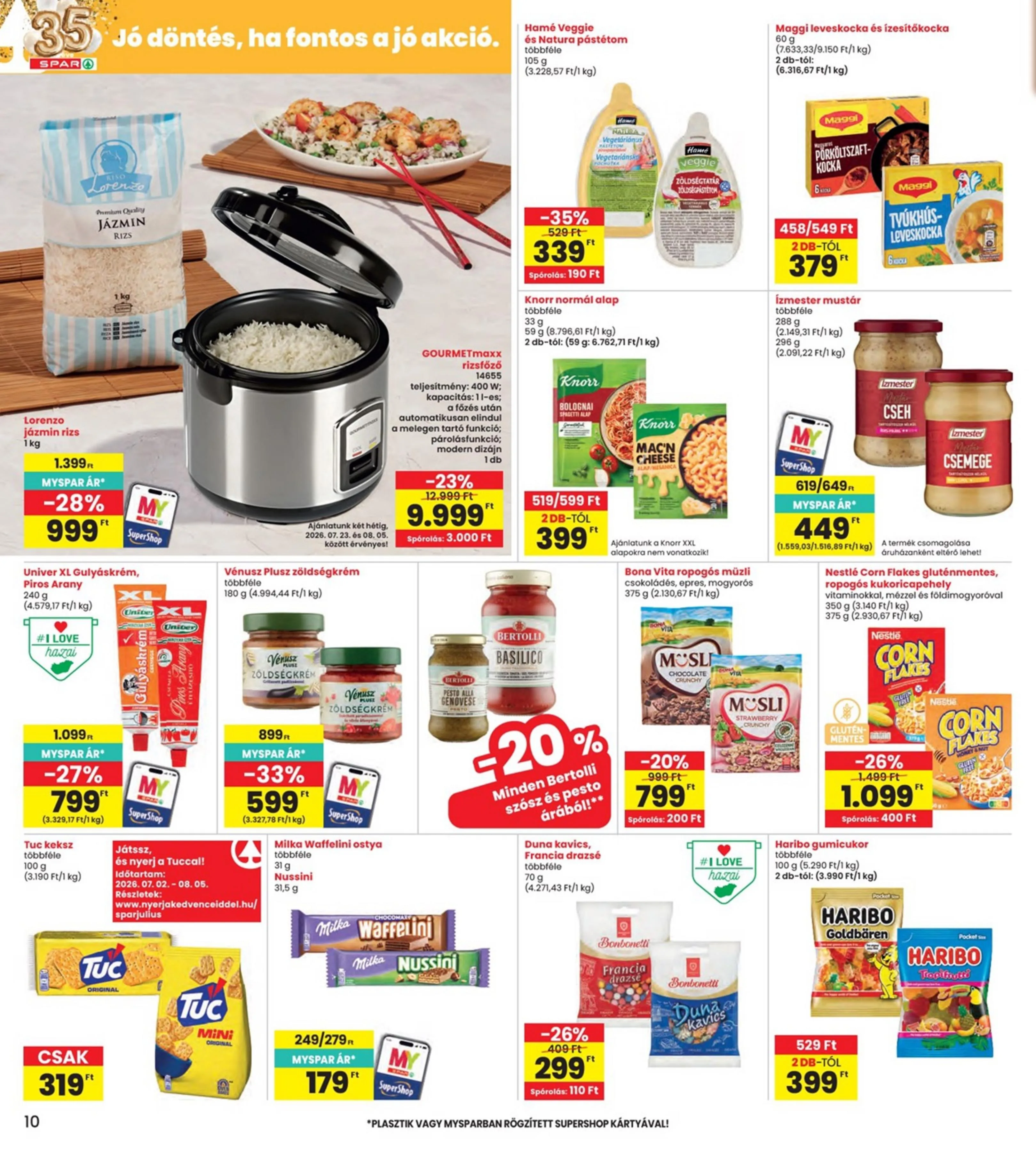 Interspar akciós újság 07.23–07.29 – 10. oldal