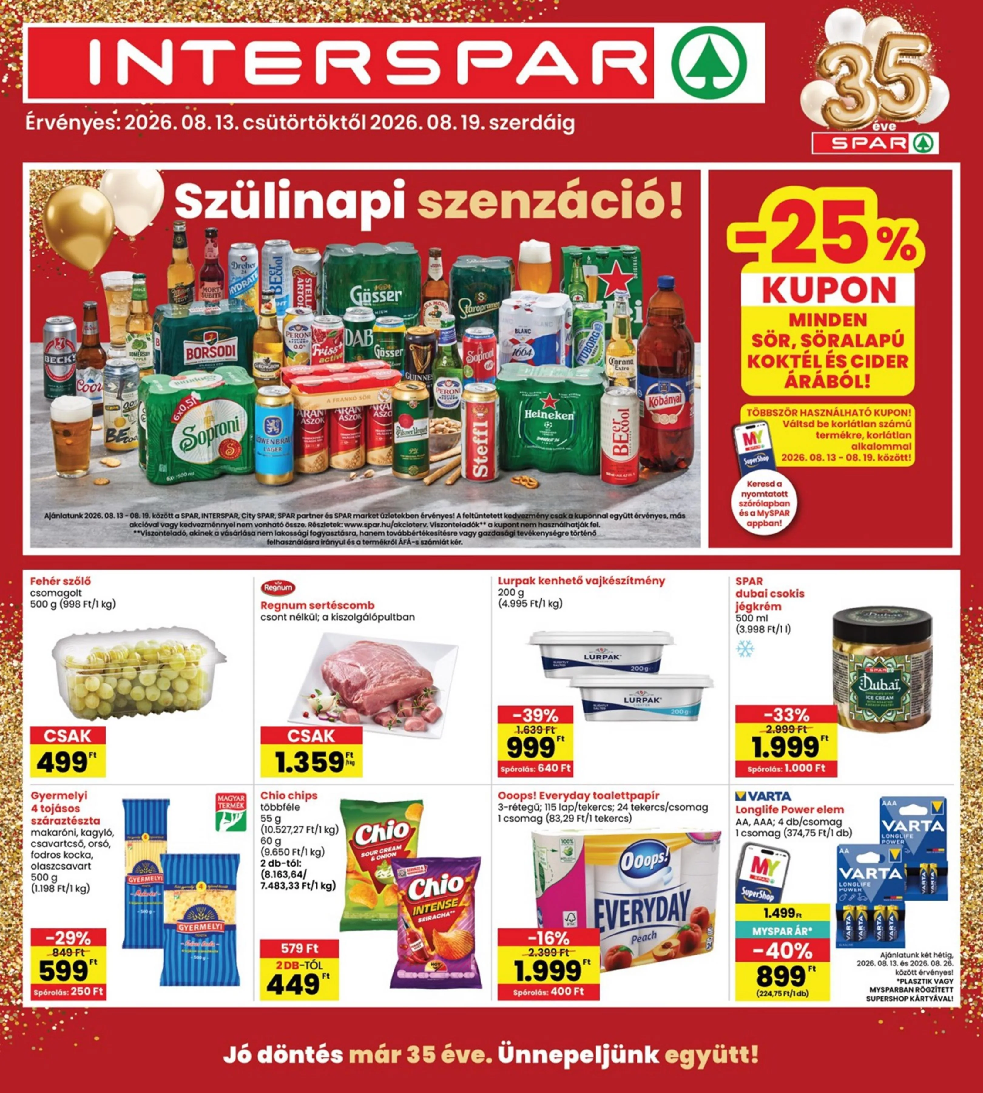 Interspar akciós újság 08.13–08.19