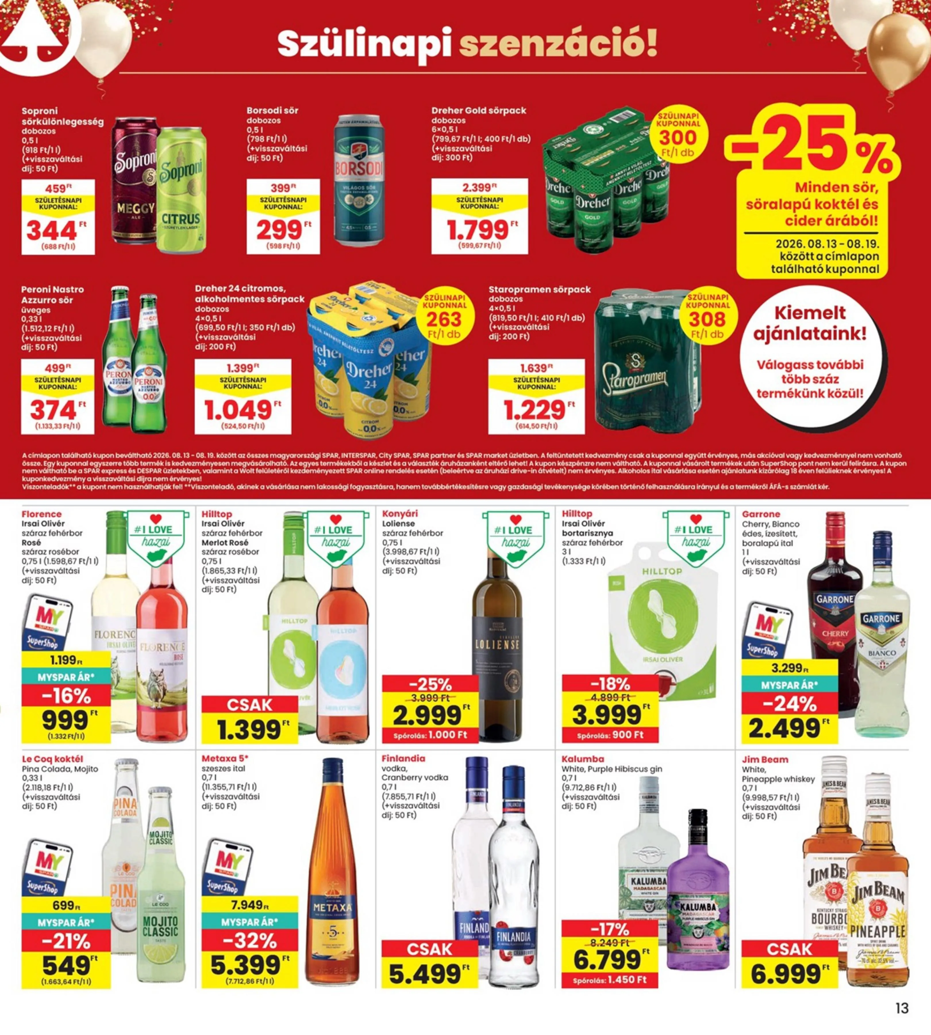 Interspar akciós újság 08.13–08.19 – 13. oldal