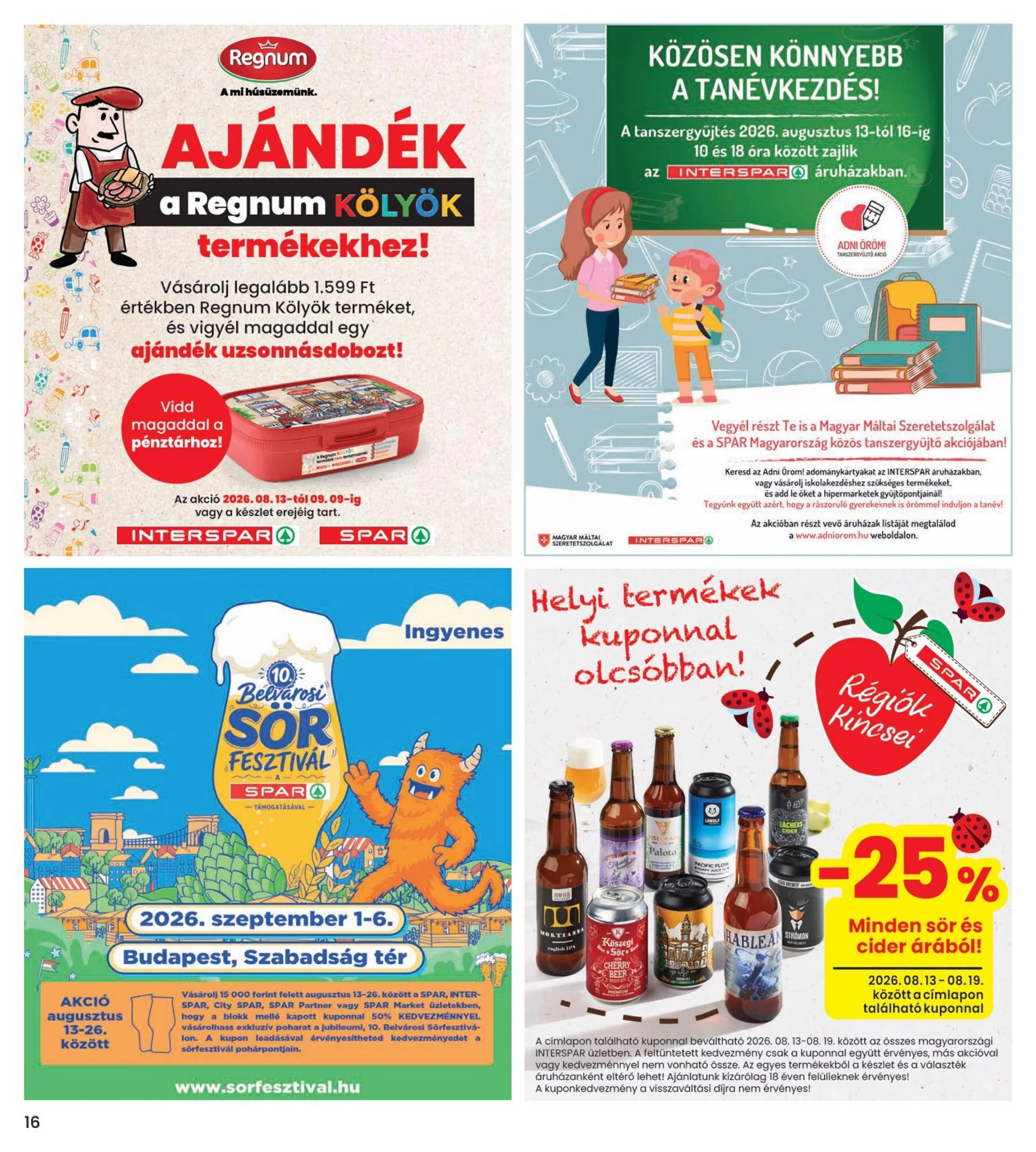 Interspar akciós újság 08.13–08.19 – 16. oldal