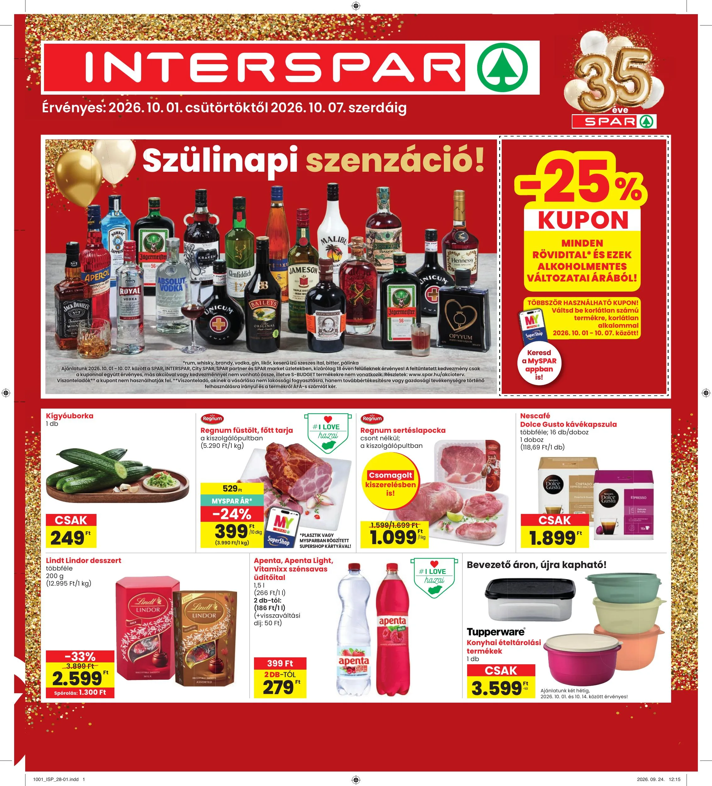 Interspar akciós újság 10.01–10.07