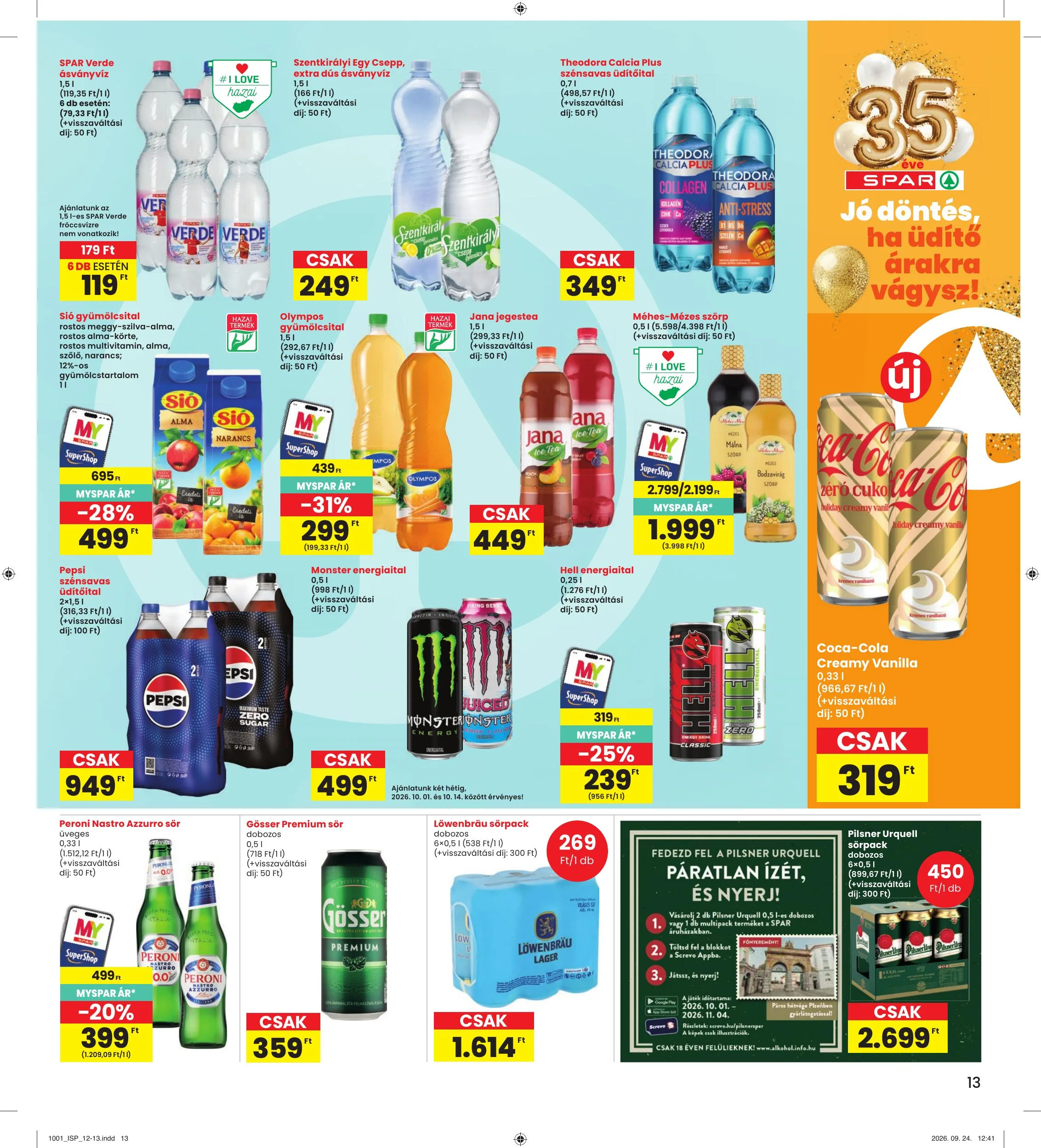 Interspar akciós újság 10.01–10.07 – 13. oldal