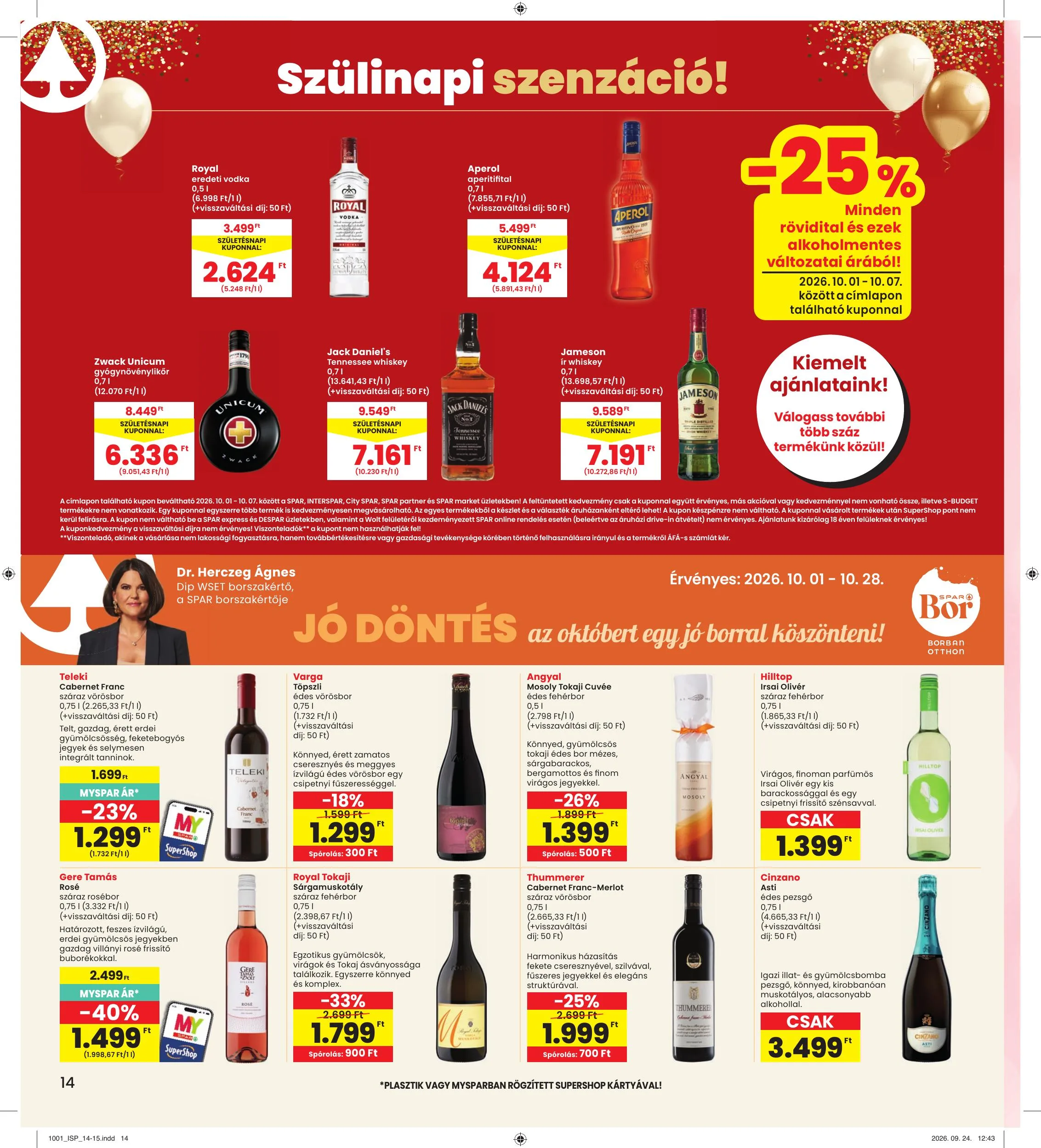 Interspar akciós újság 10.01–10.07 – 14. oldal