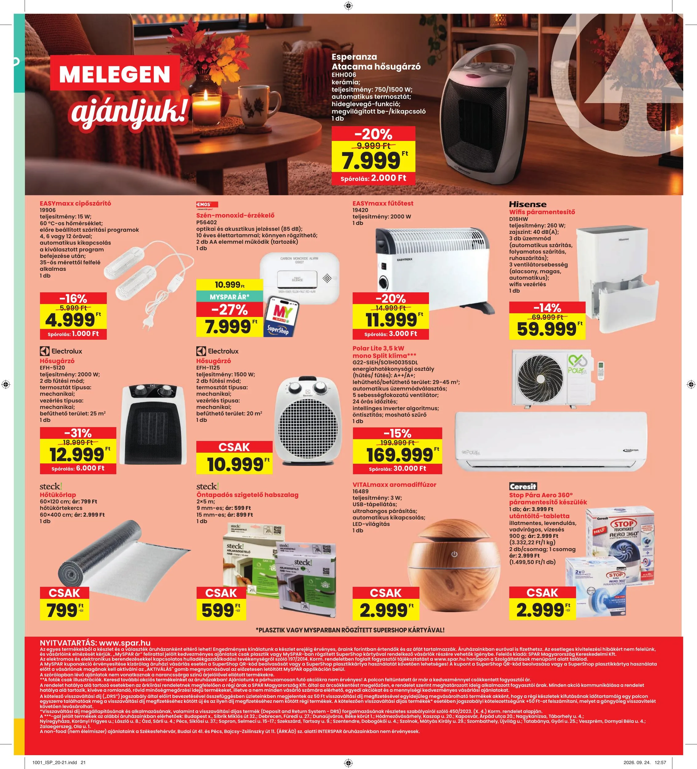 Interspar akciós újság 10.01–10.07 – 21. oldal