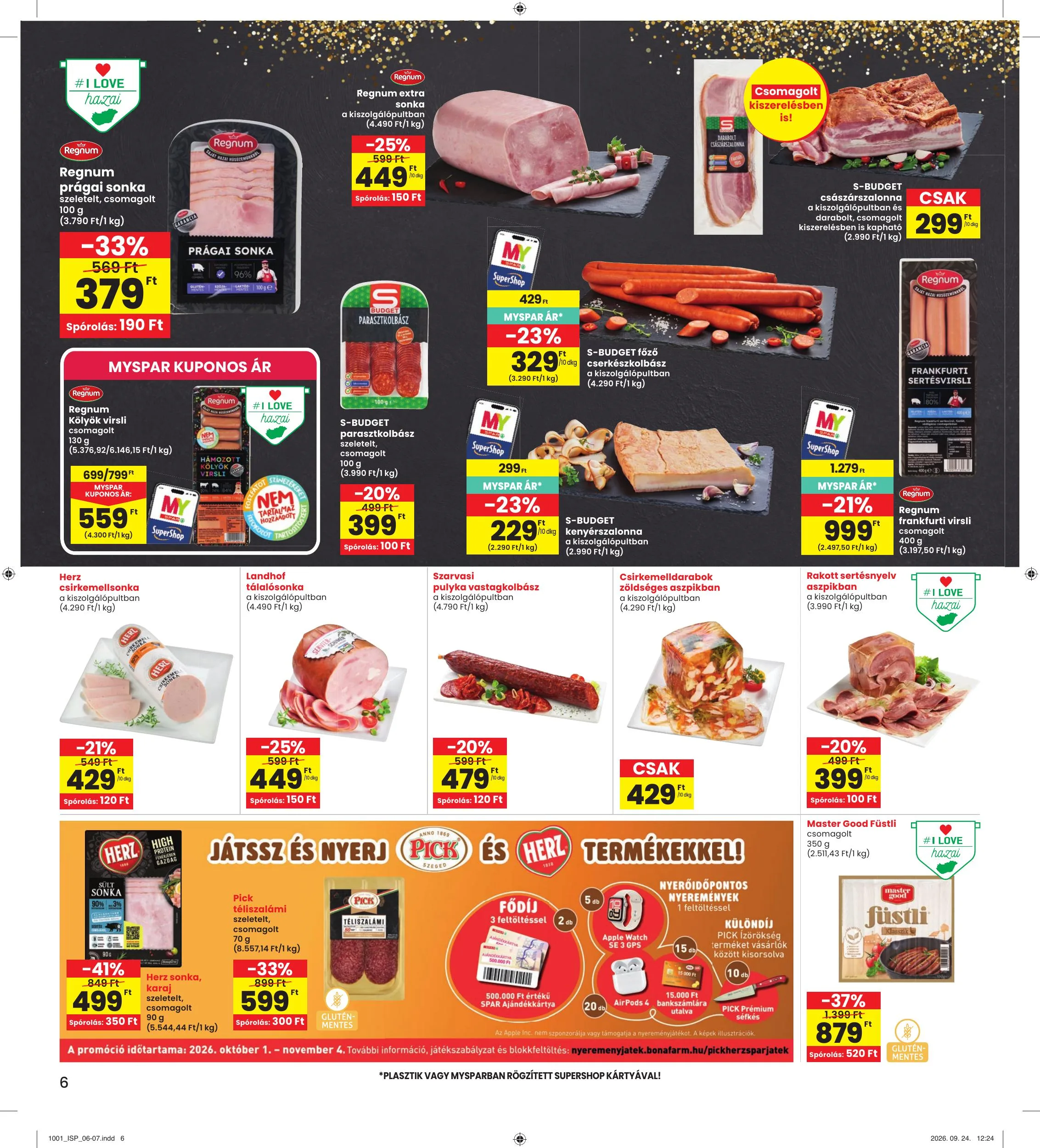 Interspar akciós újság 10.01–10.07 – 6. oldal