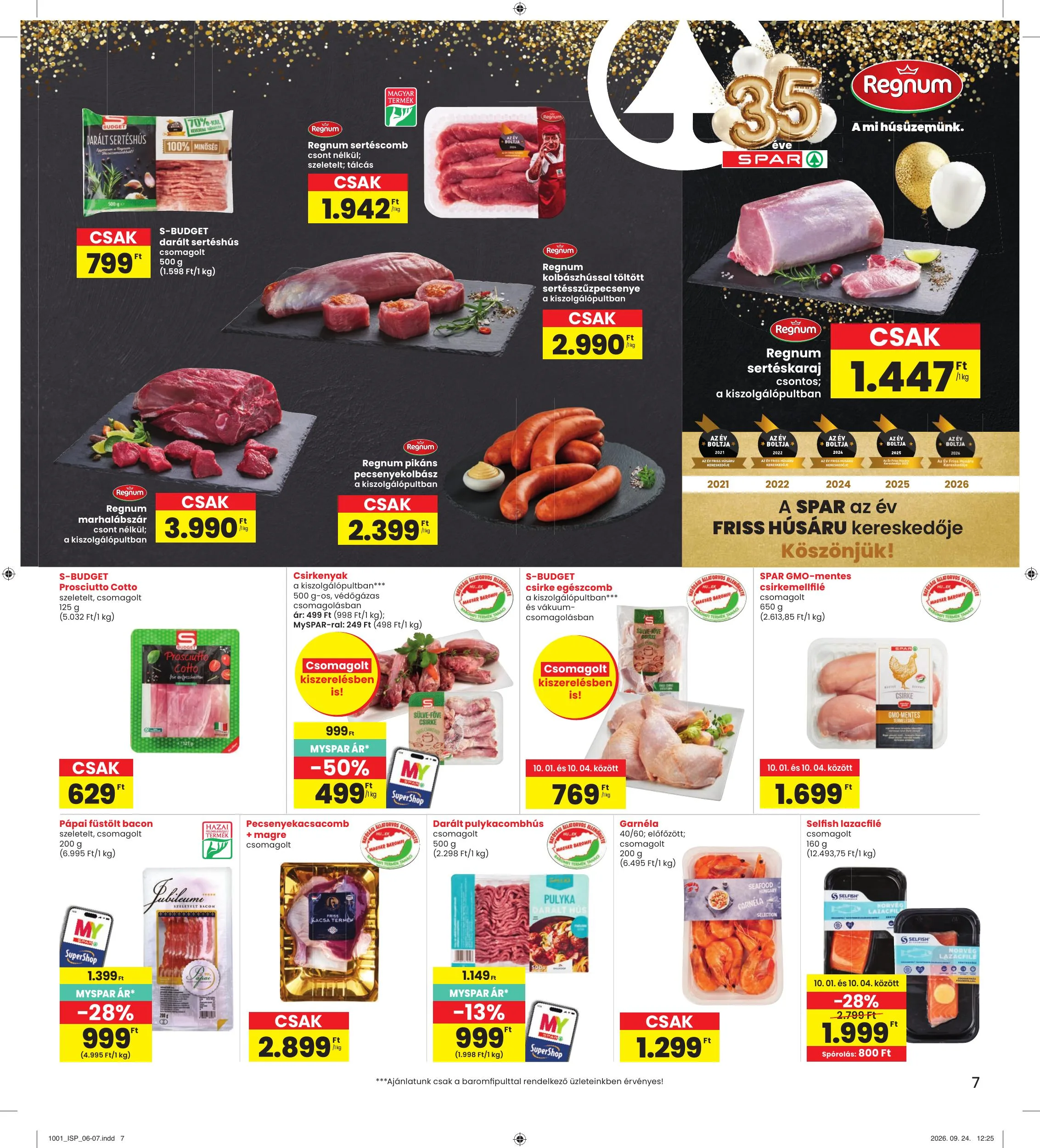 Interspar akciós újság 10.01–10.07 – 7. oldal