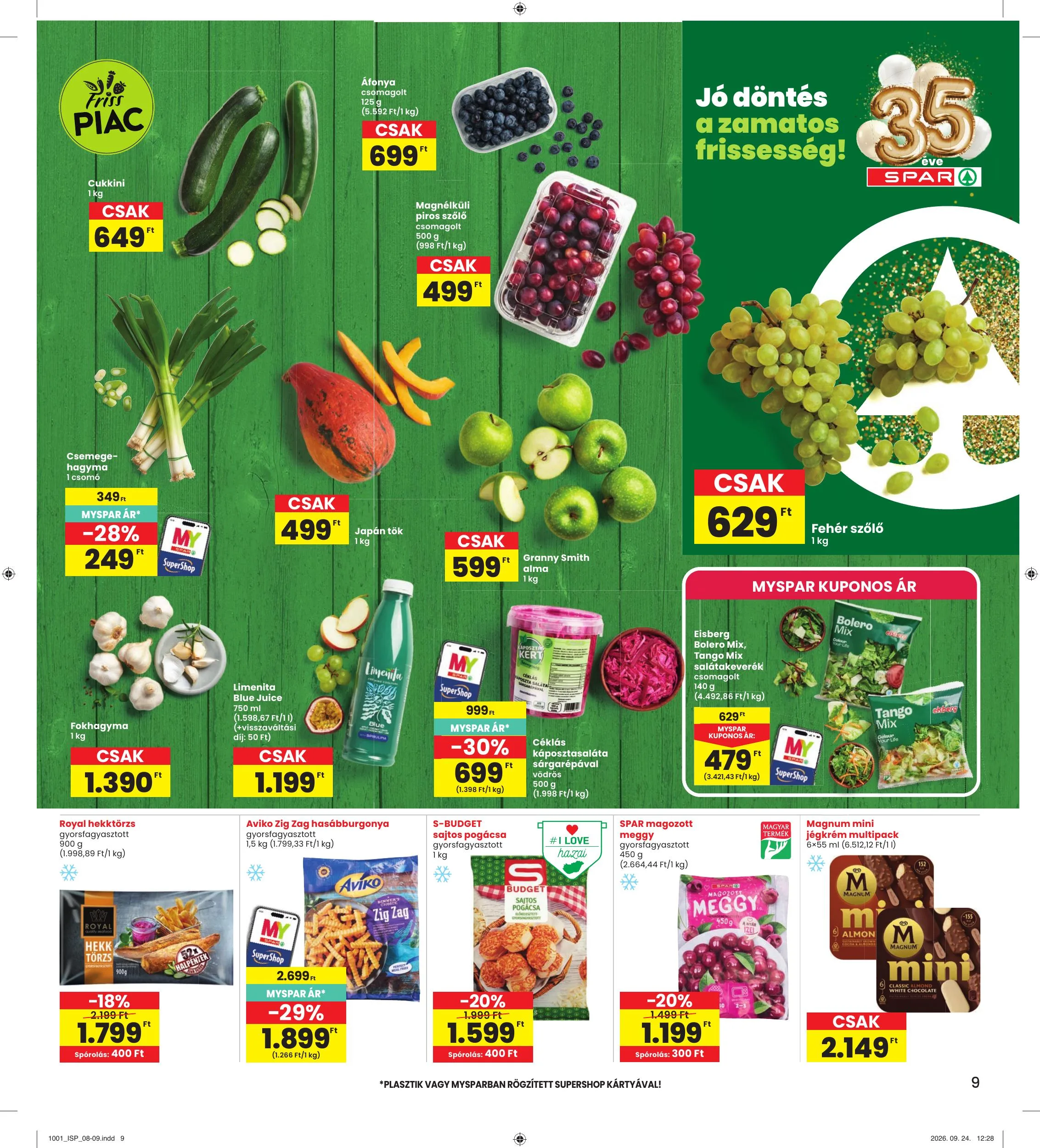 Interspar akciós újság 10.01–10.07 – 9. oldal