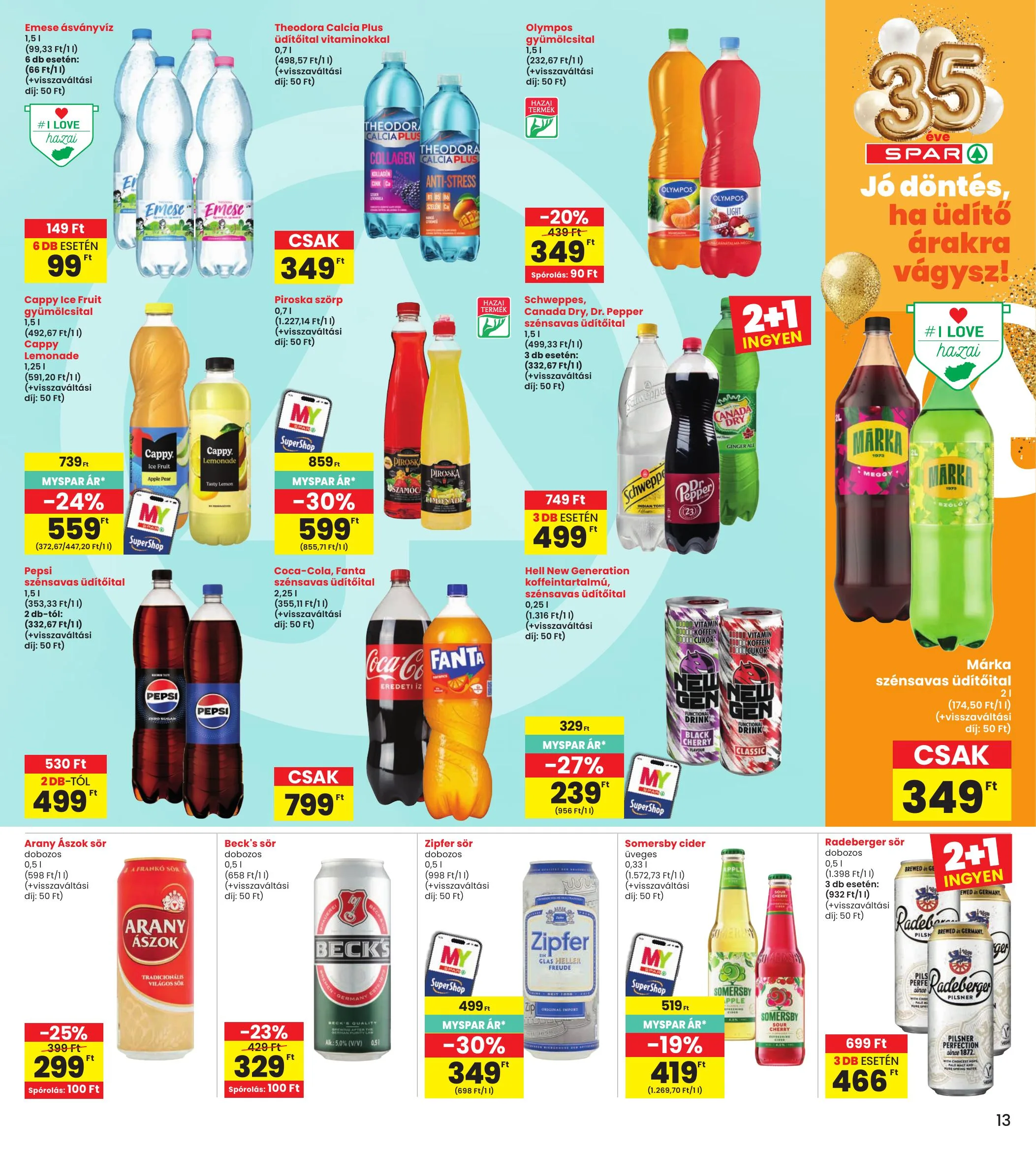 Interspar akciós újság 10.29–11.04 – 13. oldal