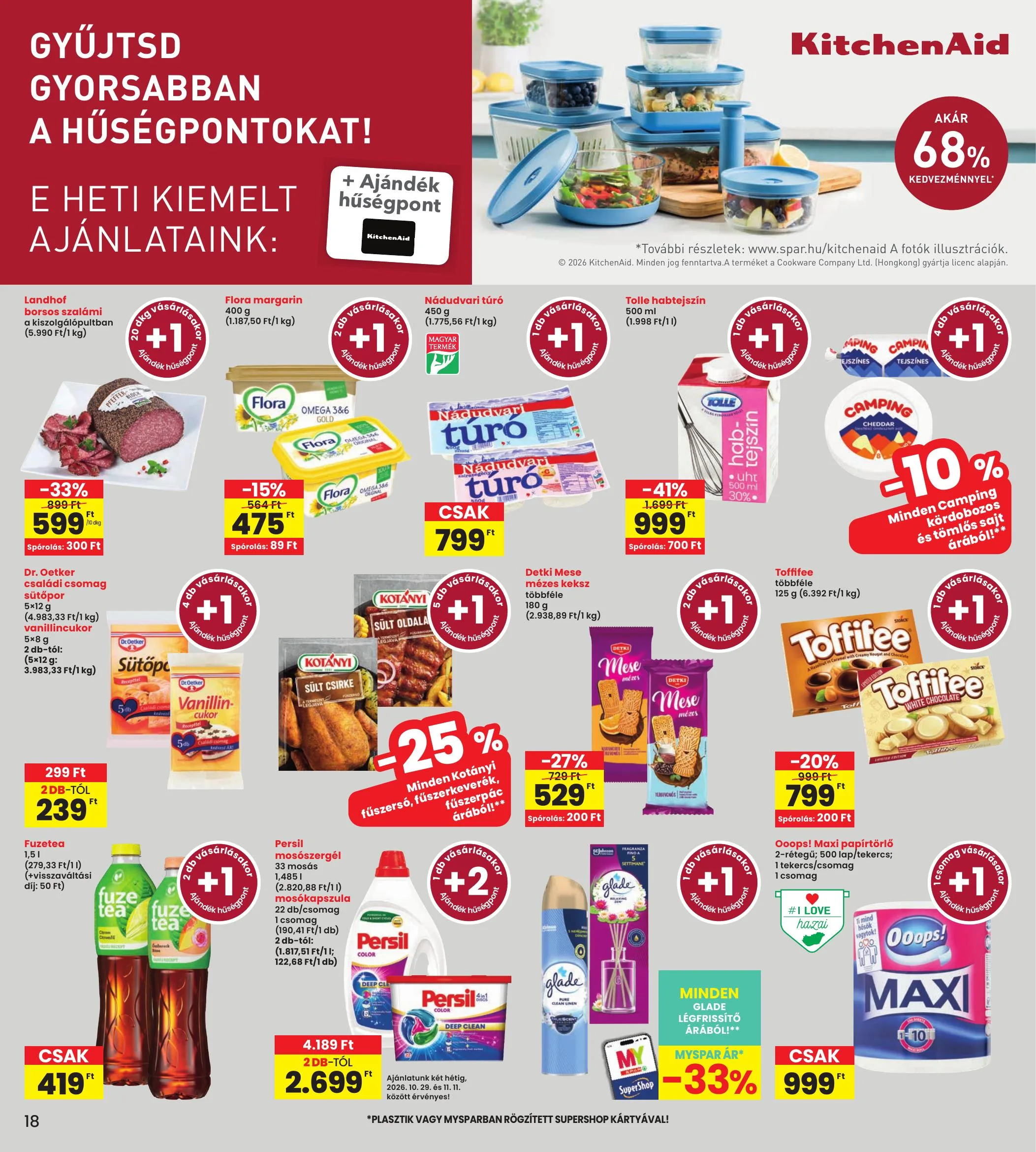 Interspar akciós újság 10.29–11.04 – 18. oldal