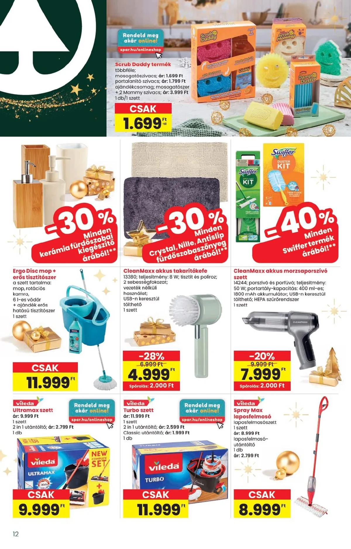 Interspar akciós újság Ajandek 11.20–12.27 – 12. oldal