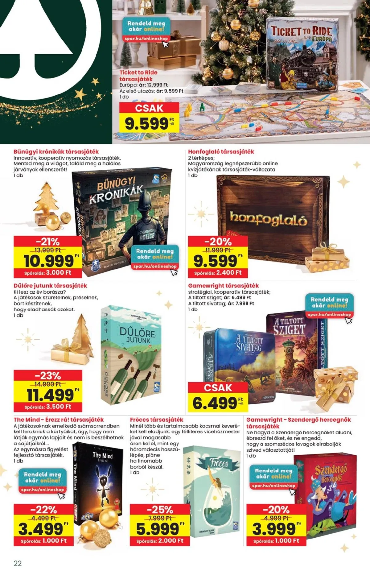 Interspar akciós újság Ajandek 11.20–12.27 – 22. oldal