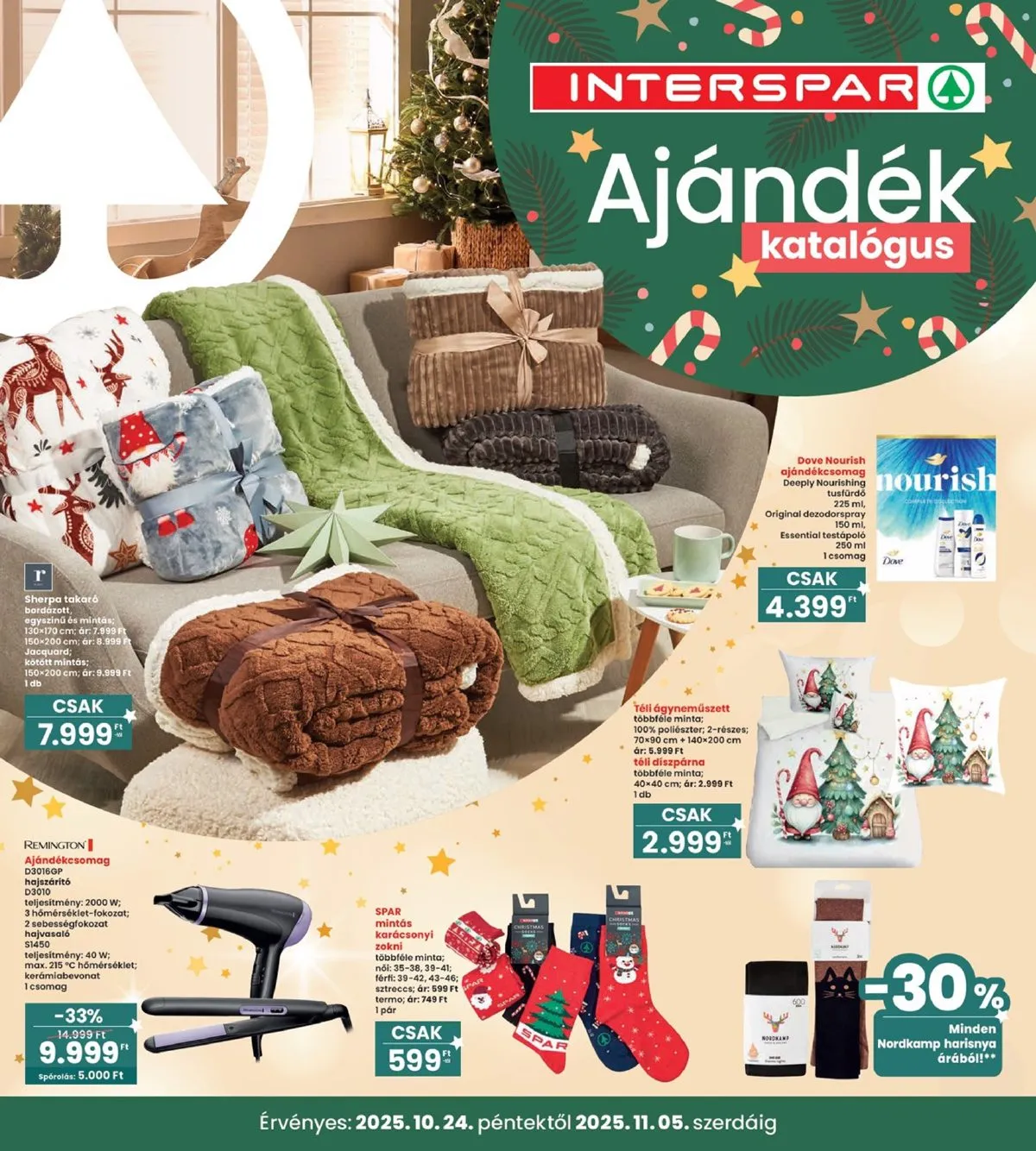Interspar akciós újság Ajandek 10.24–11.05