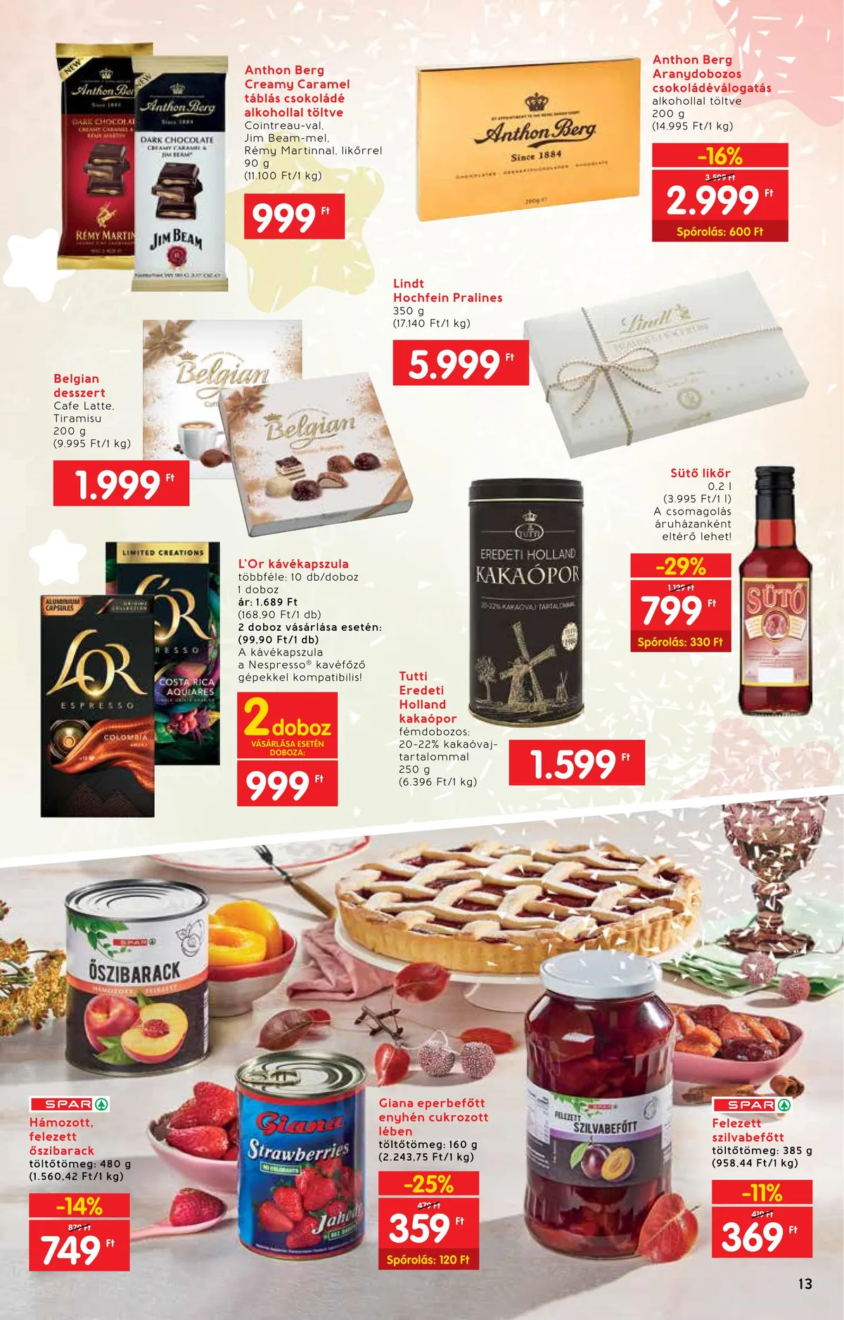 Interspar akciós újság Ajandekkatalogus 10.19–11.16 – 13. oldal