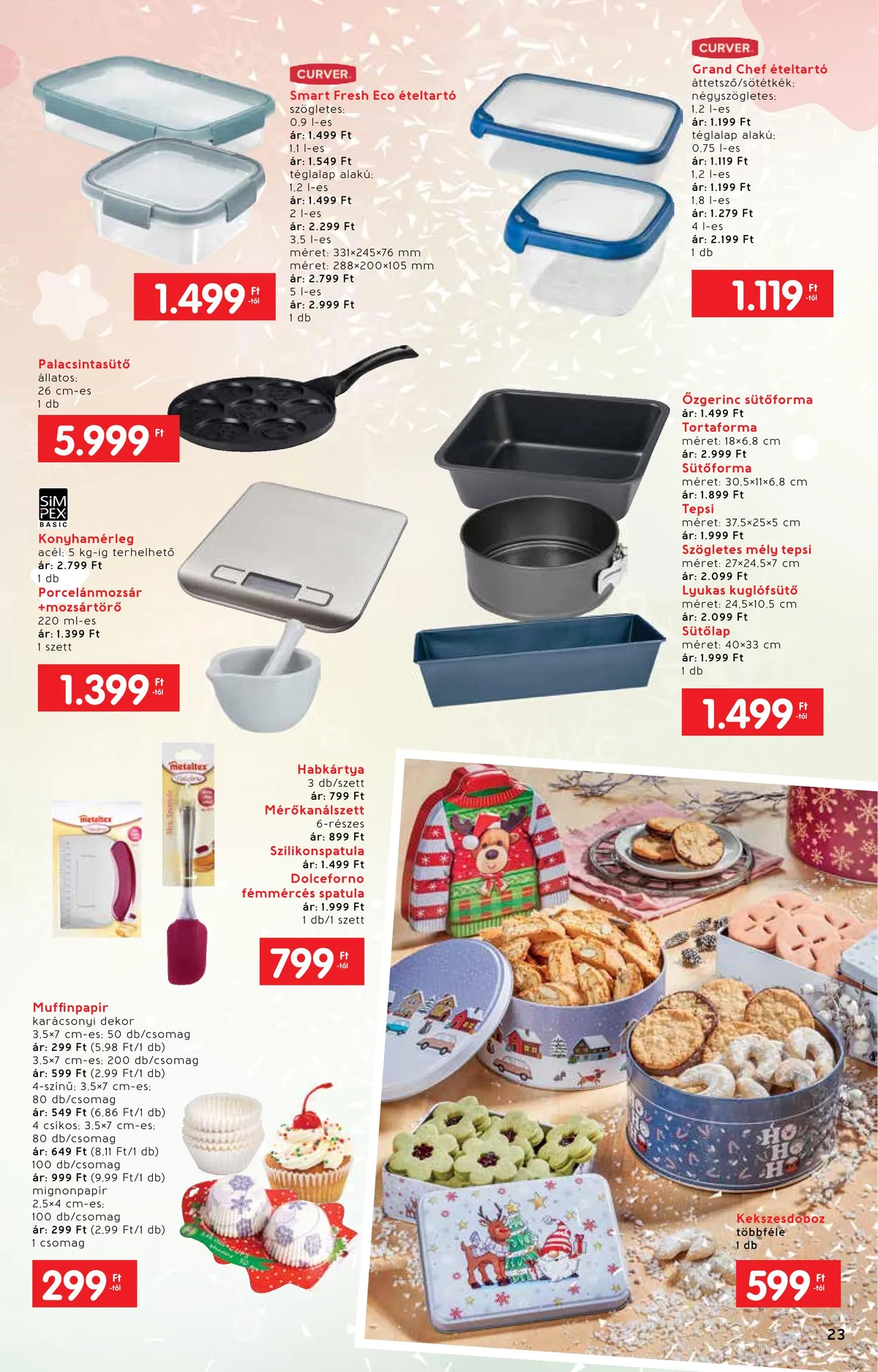 Interspar akciós újság Ajandekkatalogus 10.19–11.16 – 23. oldal