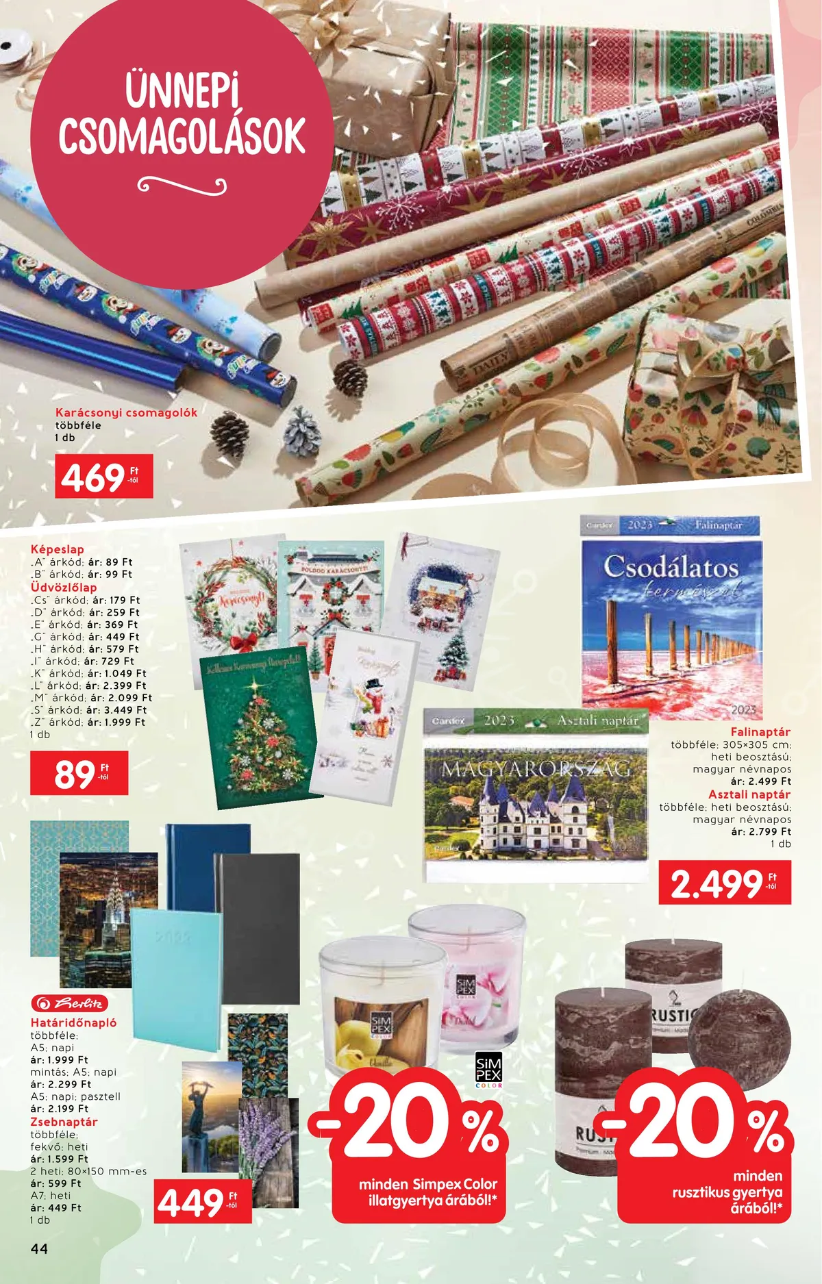 Interspar akciós újság Ajandekkatalogus 10.19–11.16 – 44. oldal