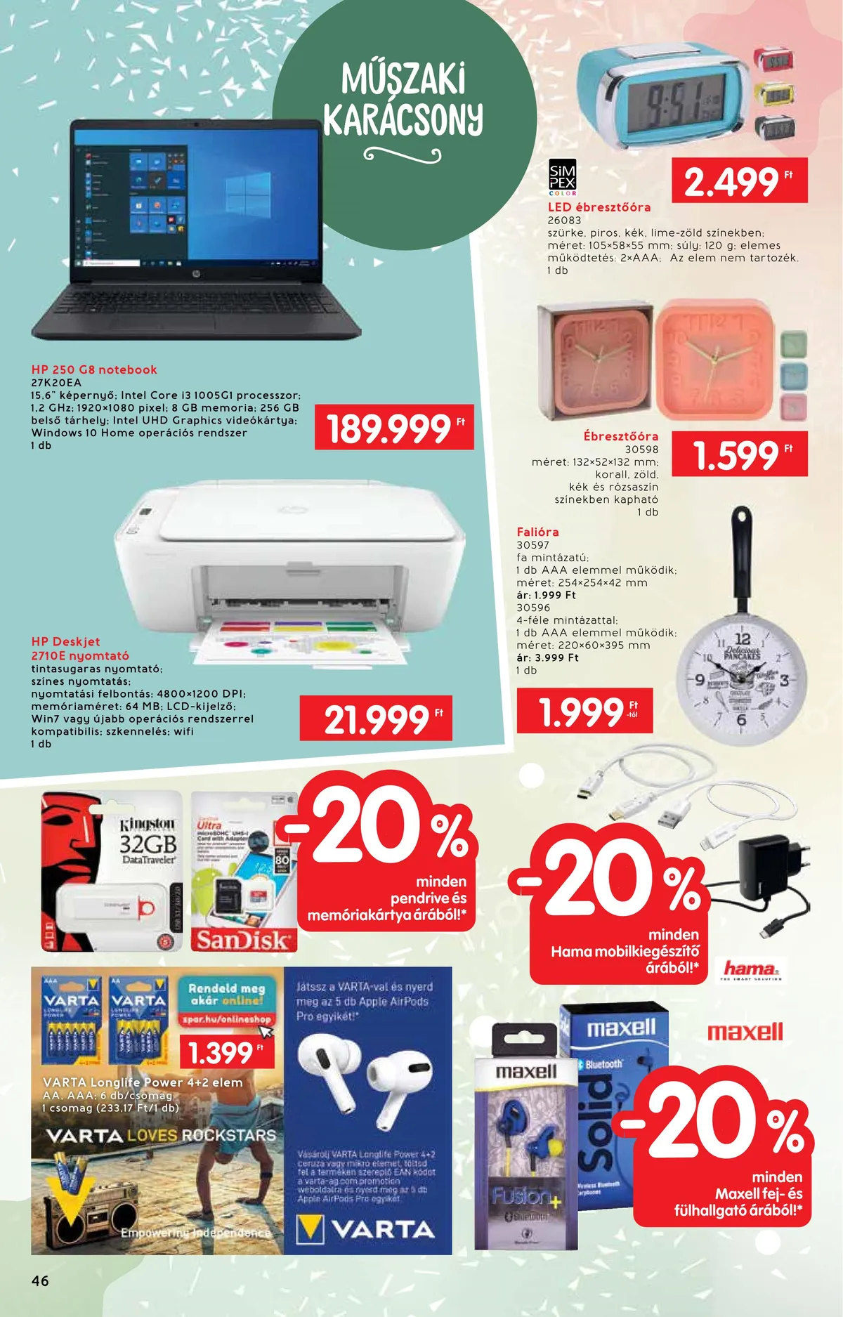 Interspar akciós újság Ajandekkatalogus 10.19–11.16 – 46. oldal