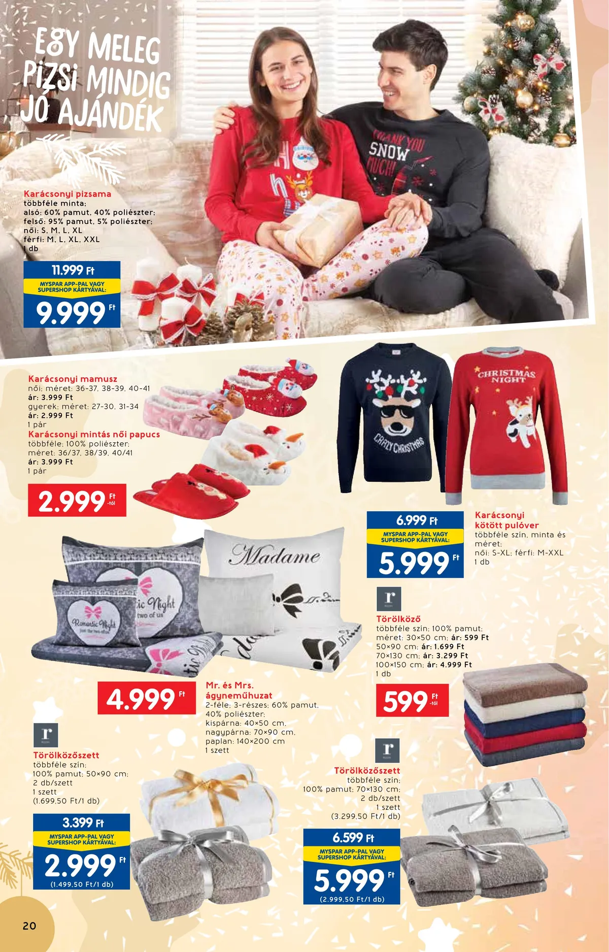 Interspar akciós újság Ajandekkatalogus 11.23–12.24 – 20. oldal