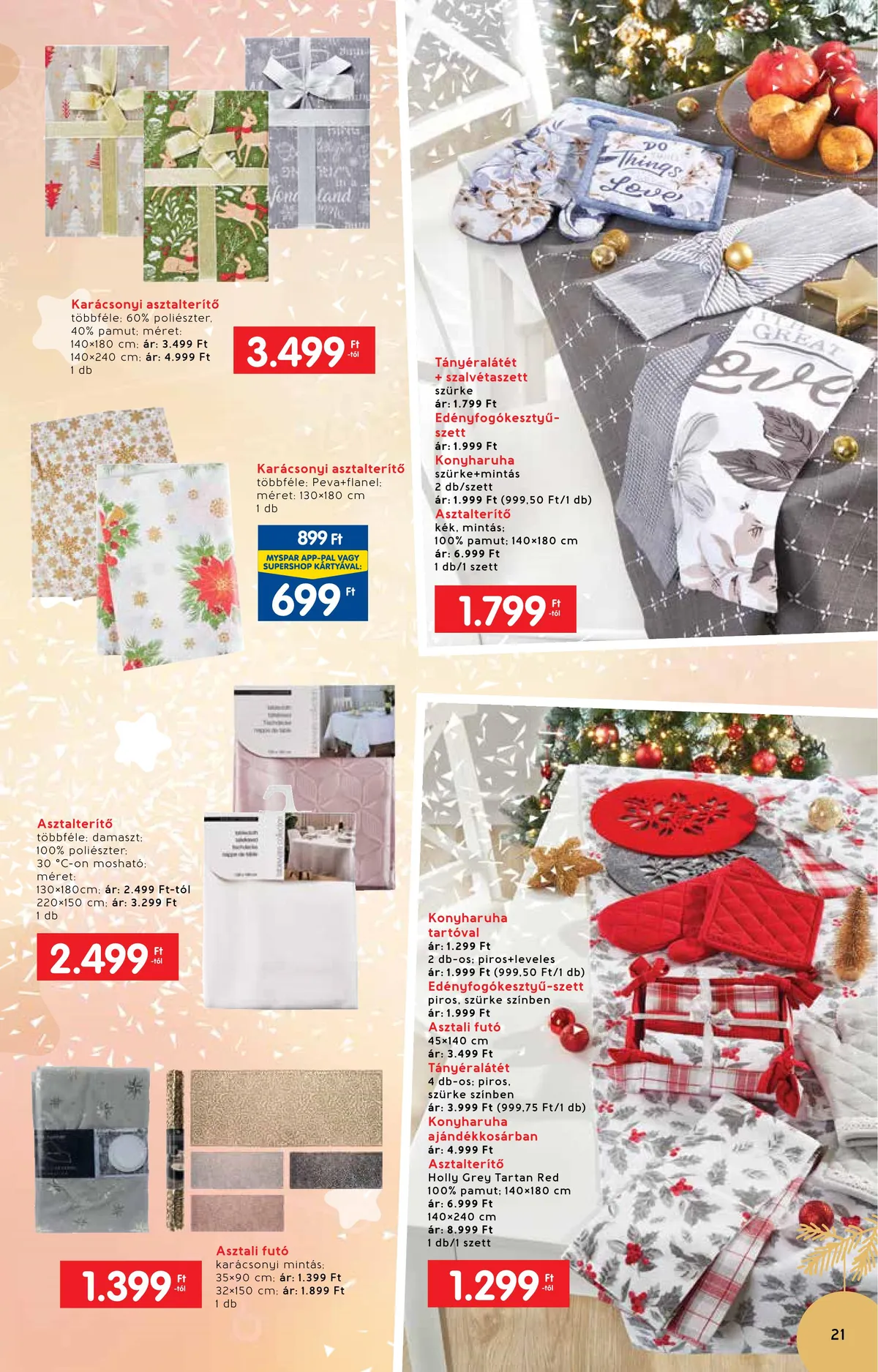 Interspar akciós újság Ajandekkatalogus 11.23–12.24 – 21. oldal