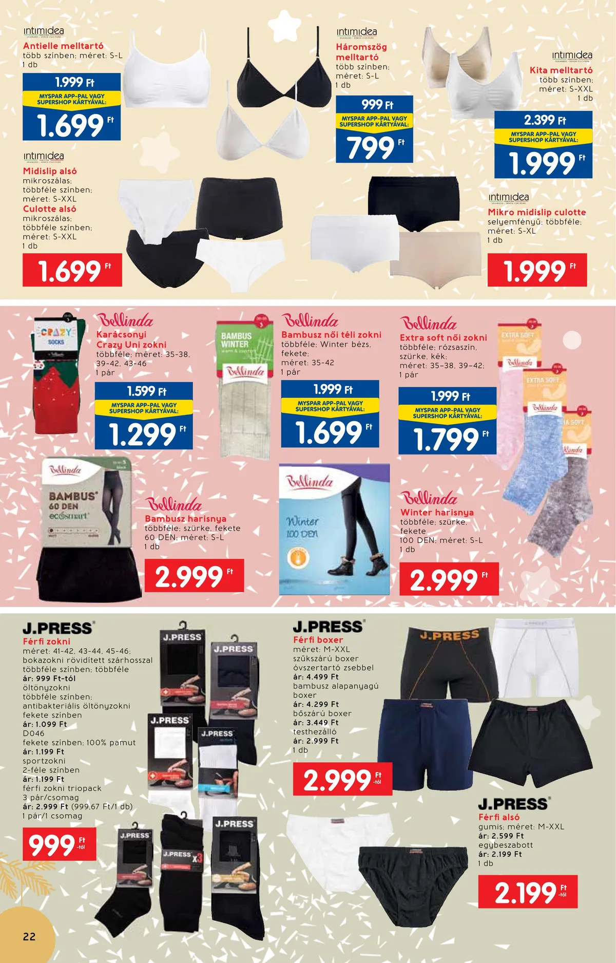 Interspar akciós újság Ajandekkatalogus 11.23–12.24 – 22. oldal