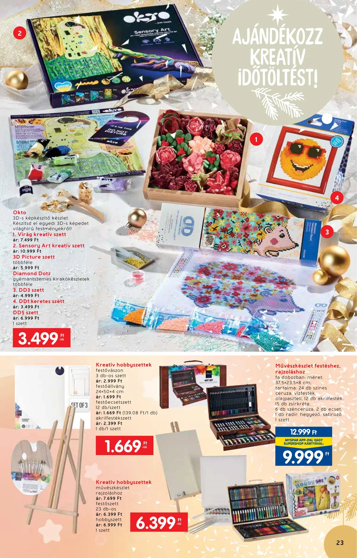 Interspar akciós újság Ajandekkatalogus 11.23–12.24 – 23. oldal