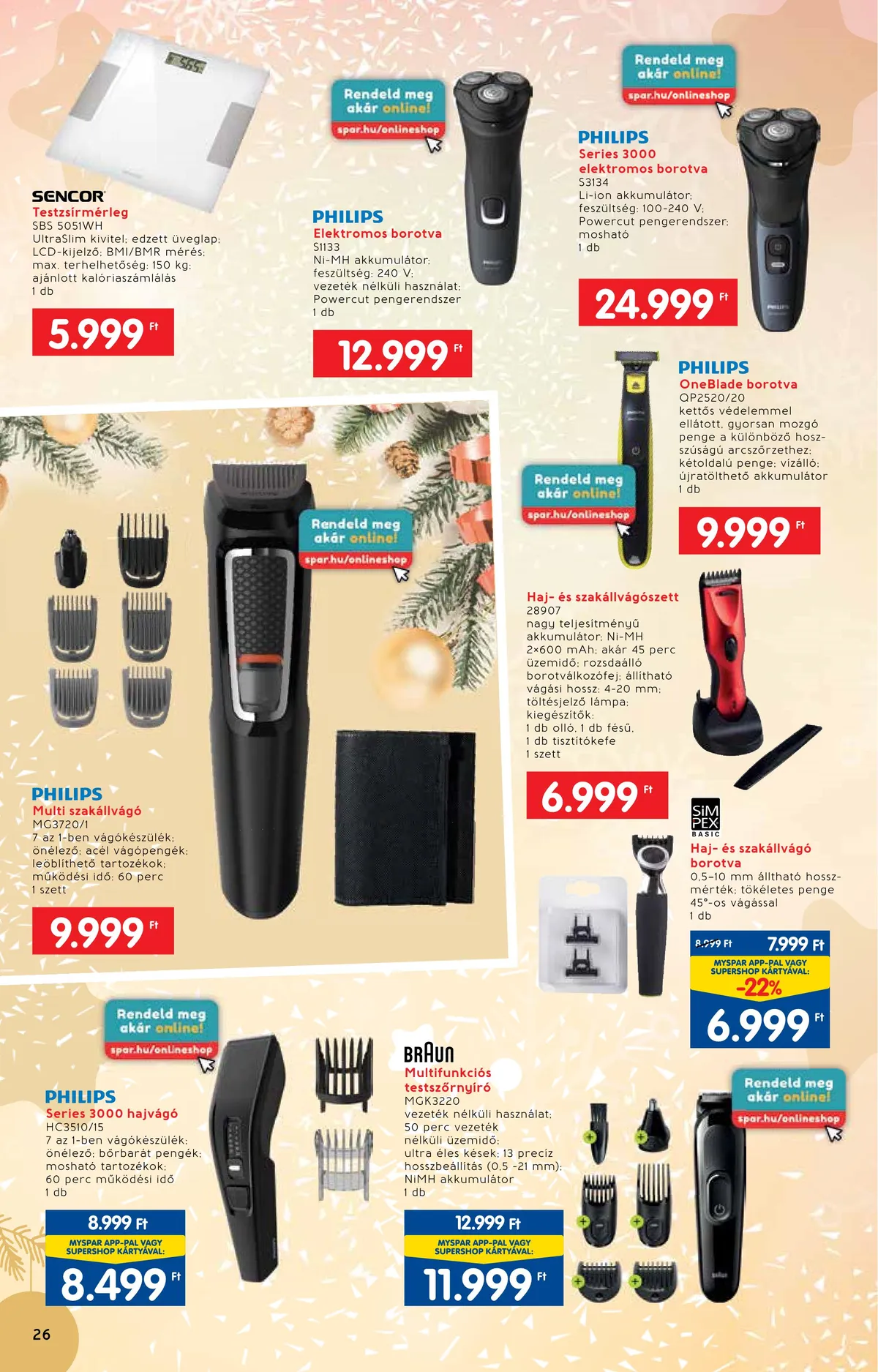 Interspar akciós újság Ajandekkatalogus 11.23–12.24 – 26. oldal