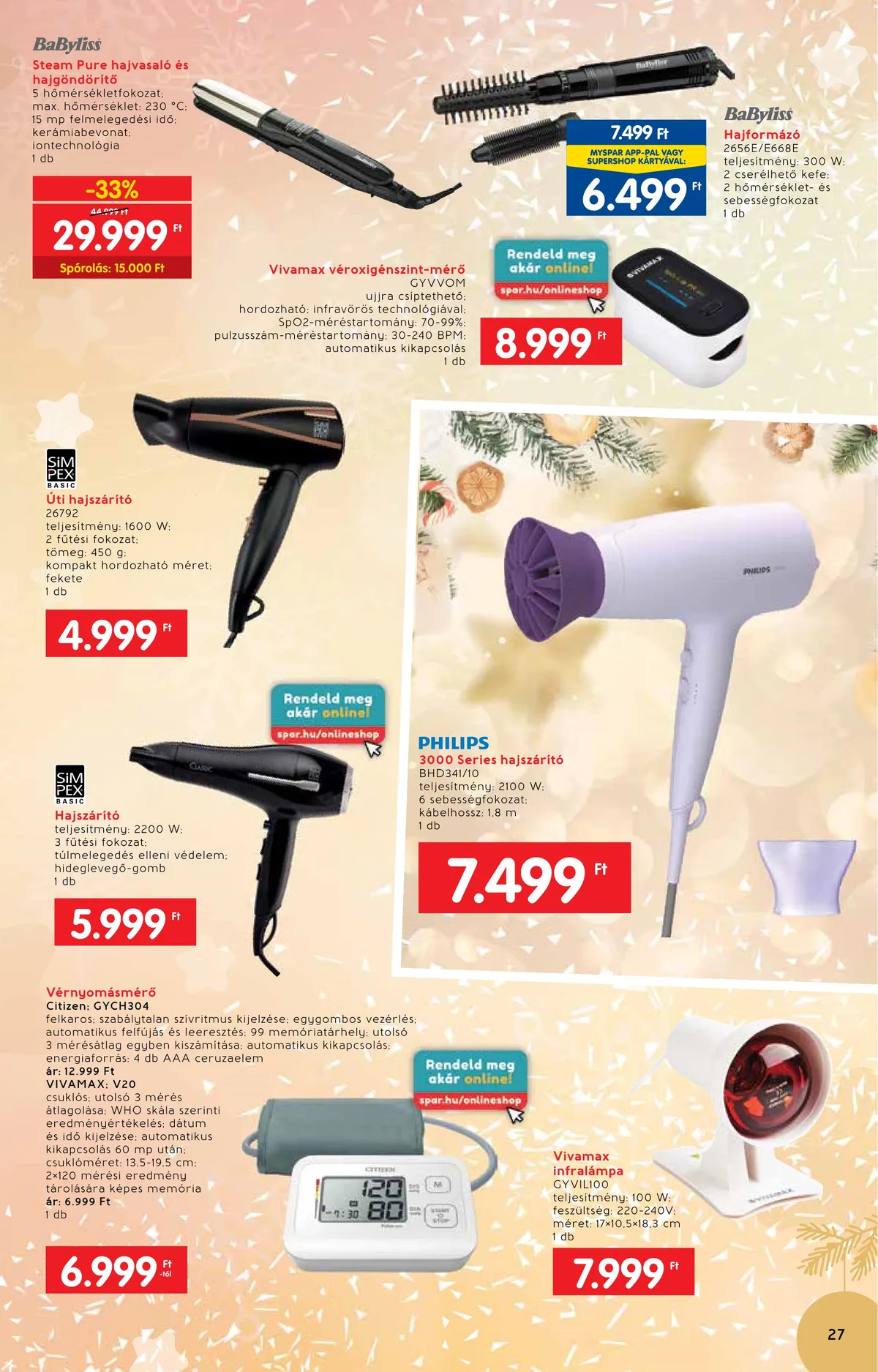 Interspar akciós újság Ajandekkatalogus 11.23–12.24 – 27. oldal