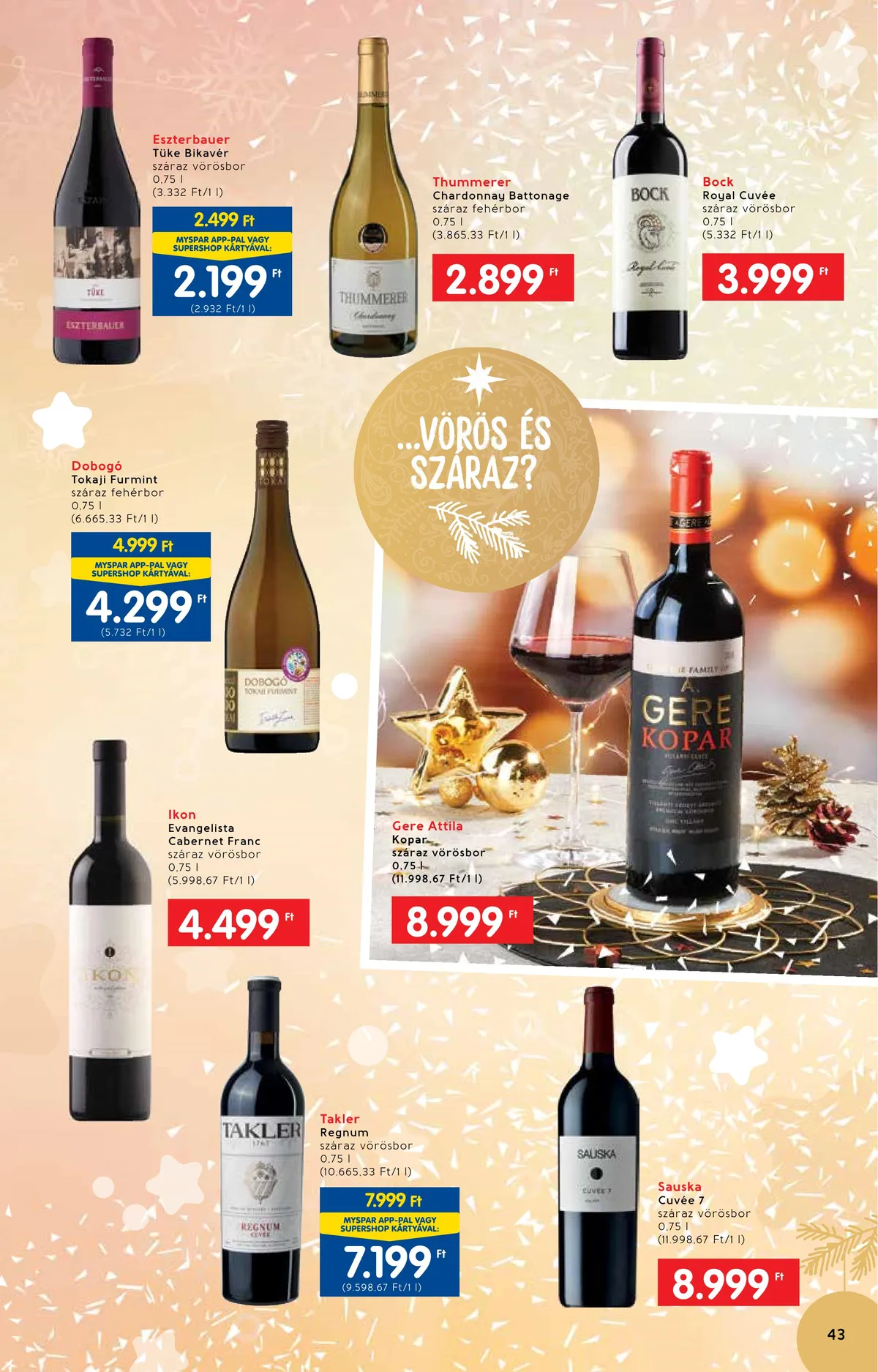 Interspar akciós újság Ajandekkatalogus 11.23–12.24 – 43. oldal