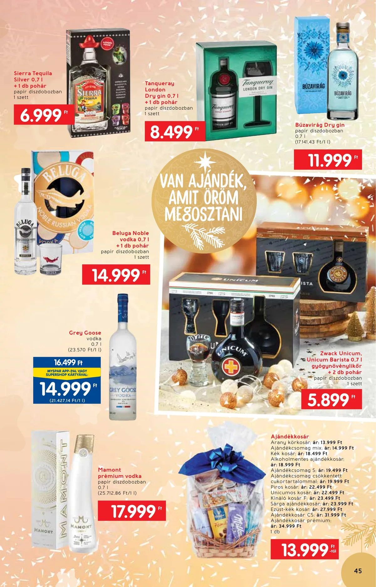 Interspar akciós újság Ajandekkatalogus 11.23–12.24 – 45. oldal