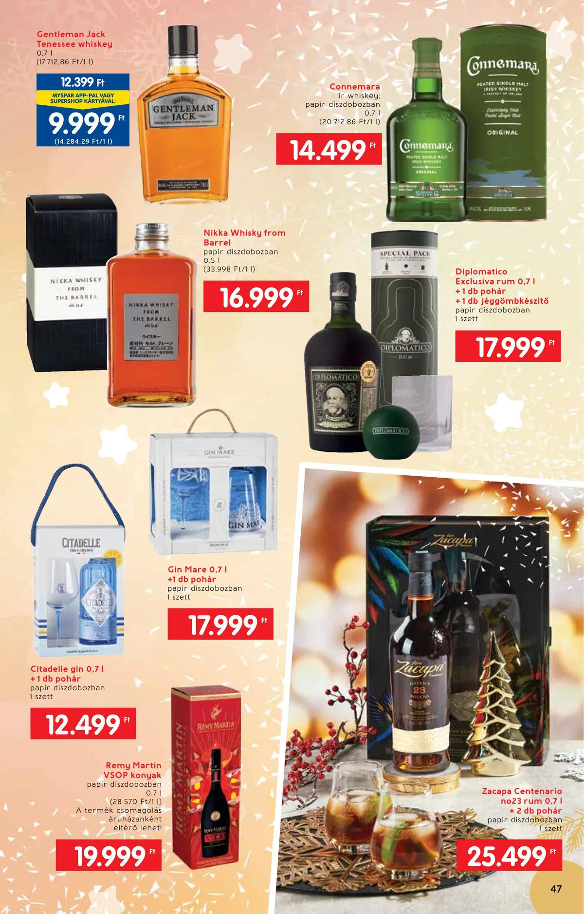Interspar akciós újság Ajandekkatalogus 11.23–12.24 – 47. oldal