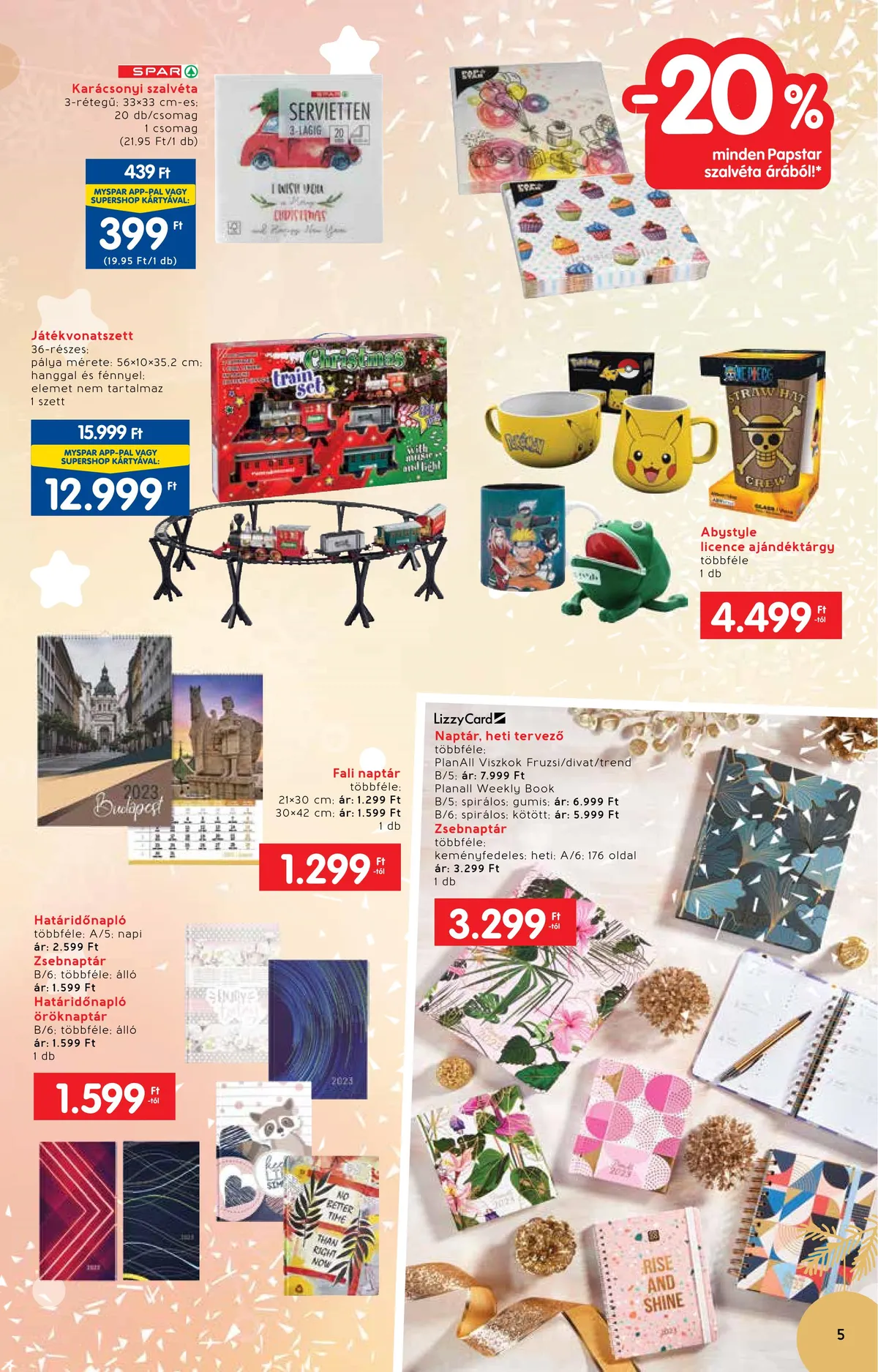 Interspar akciós újság Ajandekkatalogus 11.23–12.24 – 5. oldal