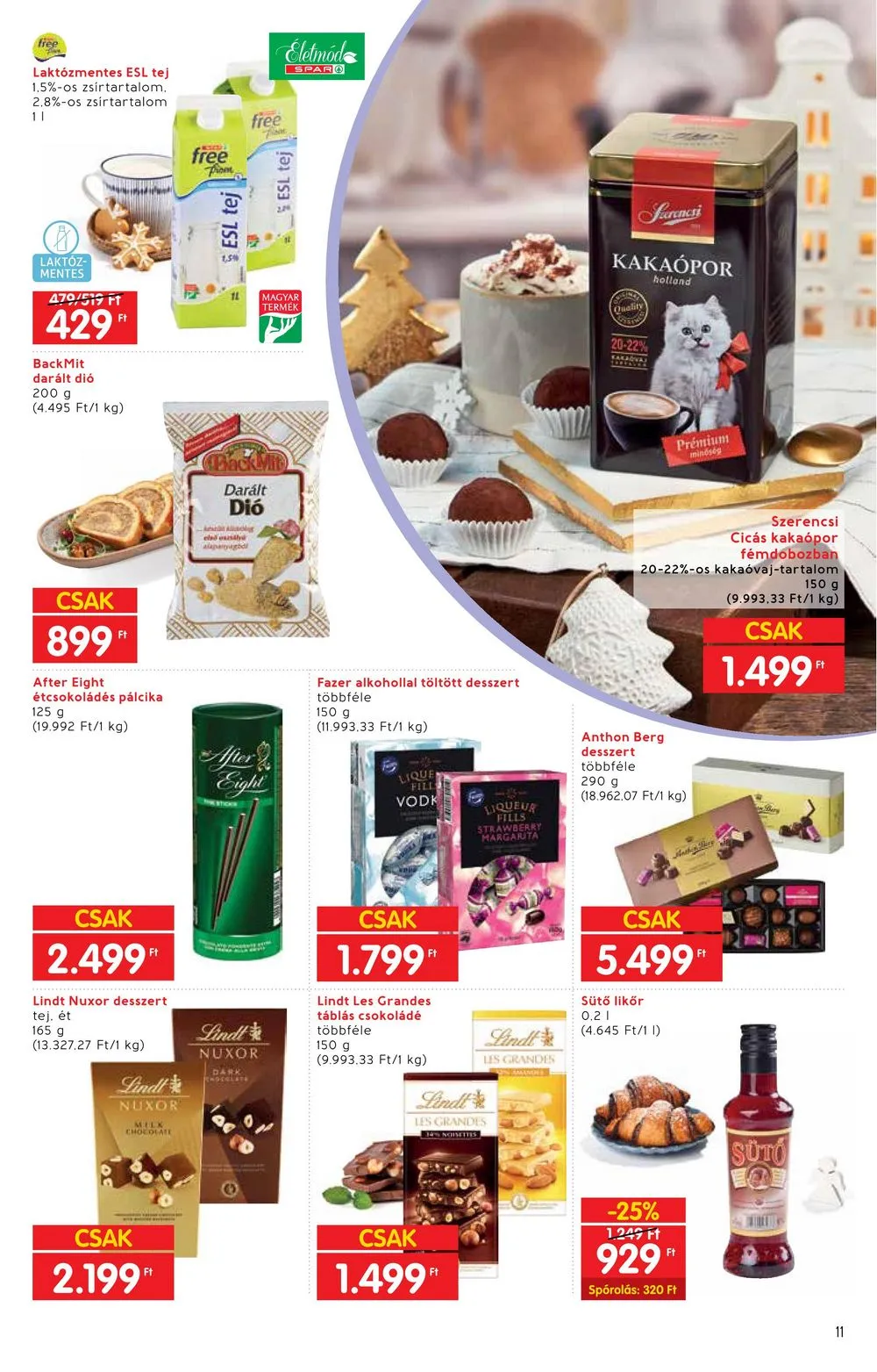 Interspar akciós újság Ajandekkatalogus 10.18–11.15 – 11. oldal