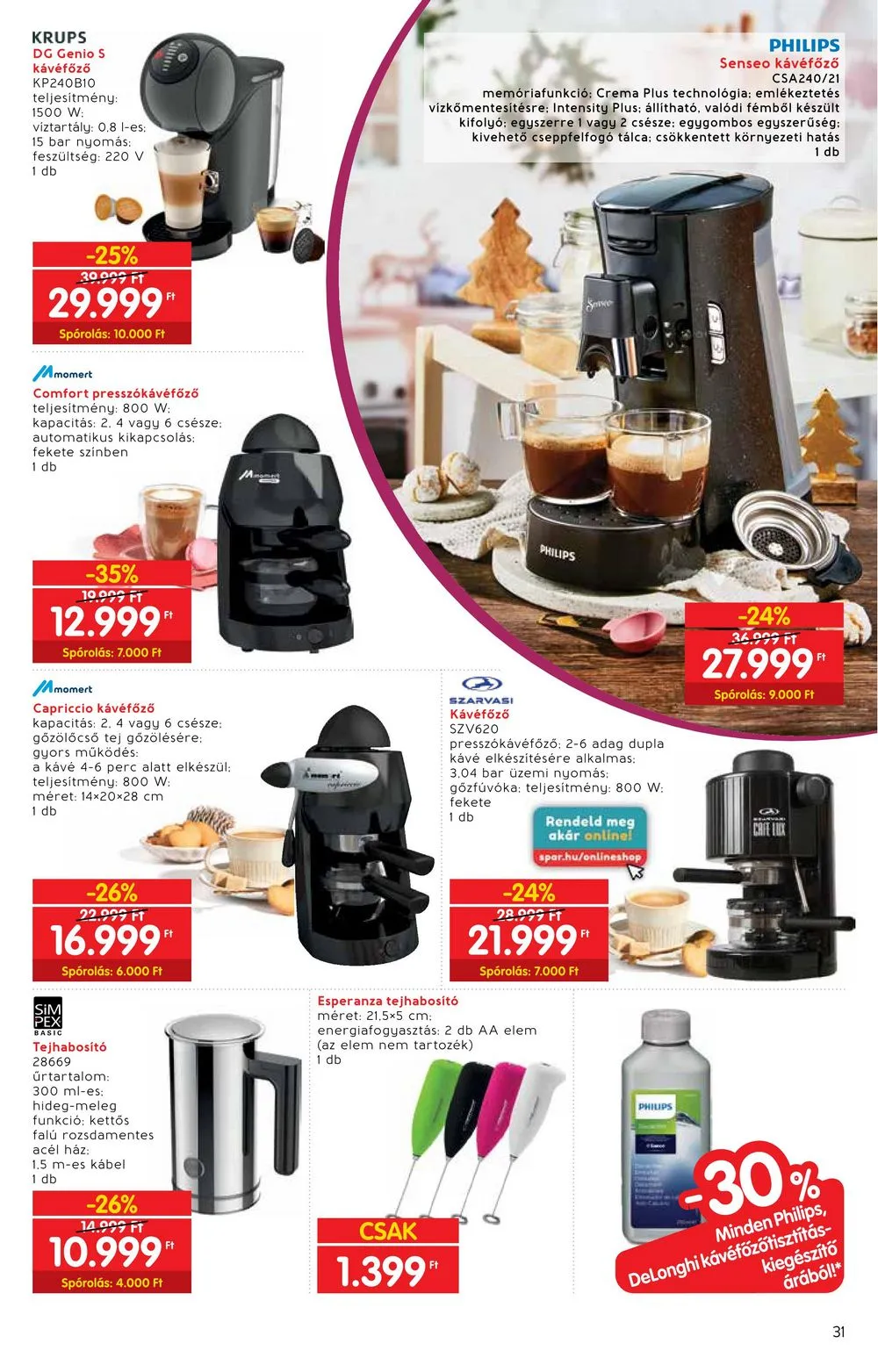 Interspar akciós újság Ajandekkatalogus 10.18–11.15 – 31. oldal